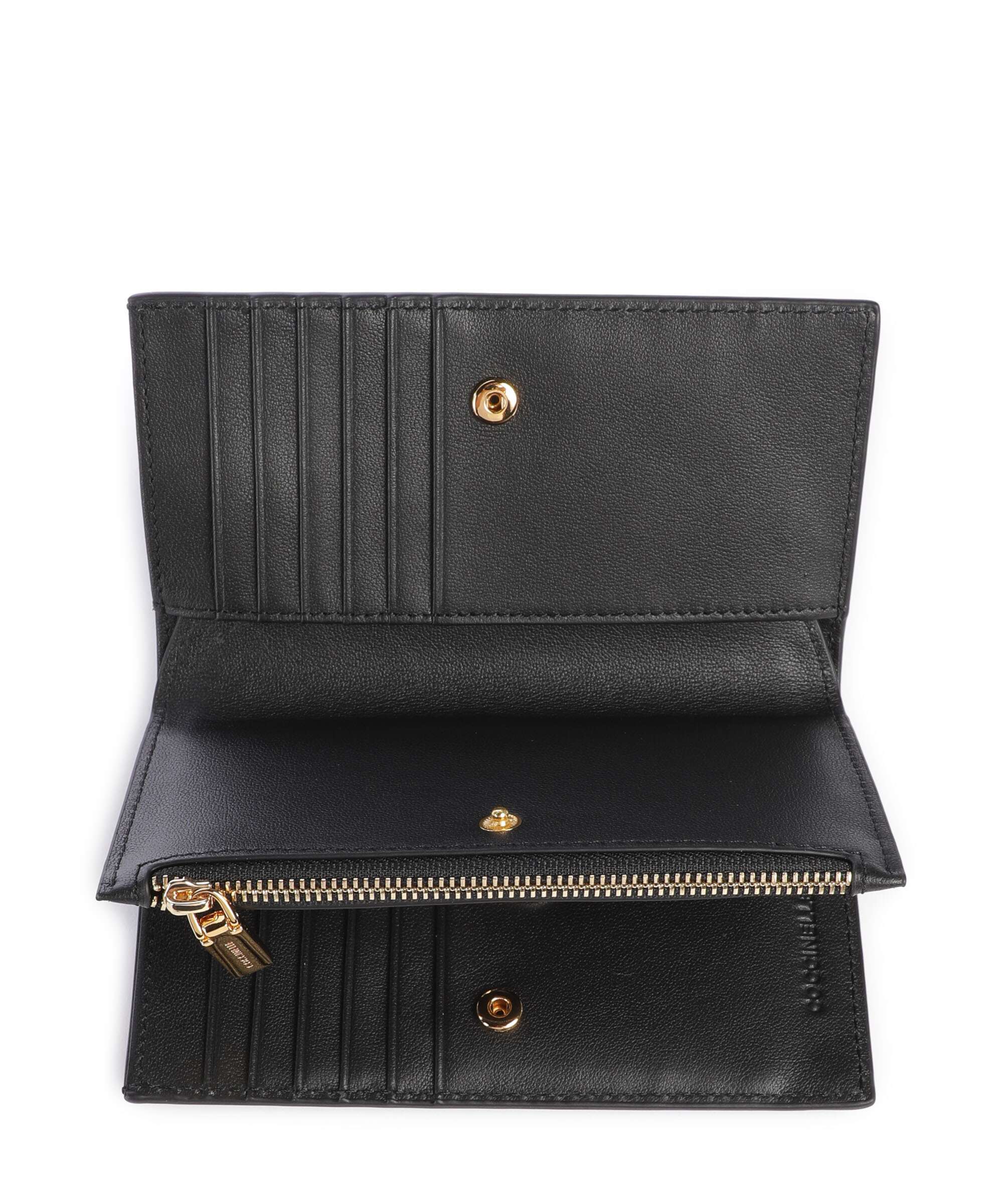 Coccinelle Metallic Shiny Wrinkled Wallet noir - Image 2