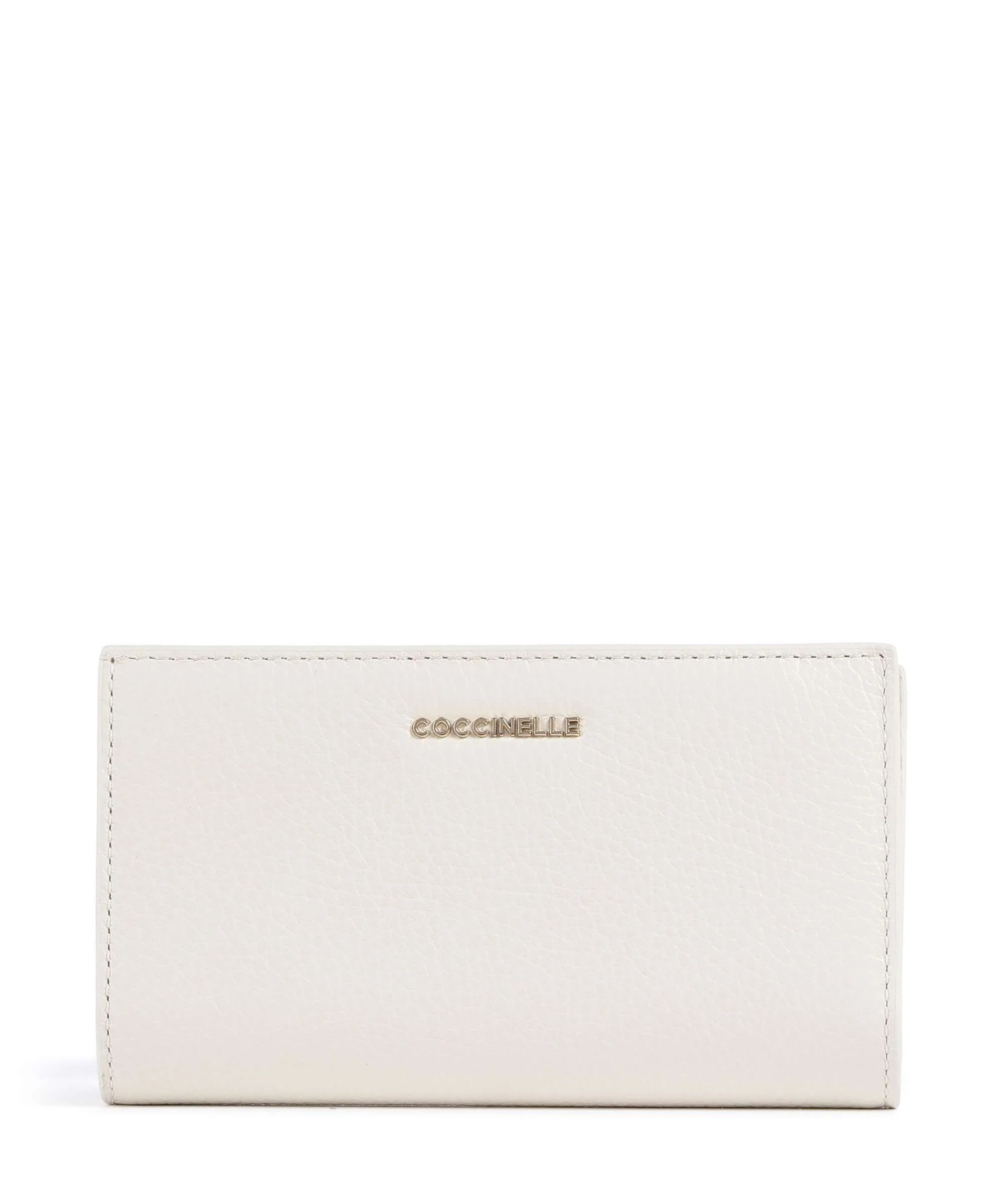 Coccinelle Metallic Soft Wallet pearl