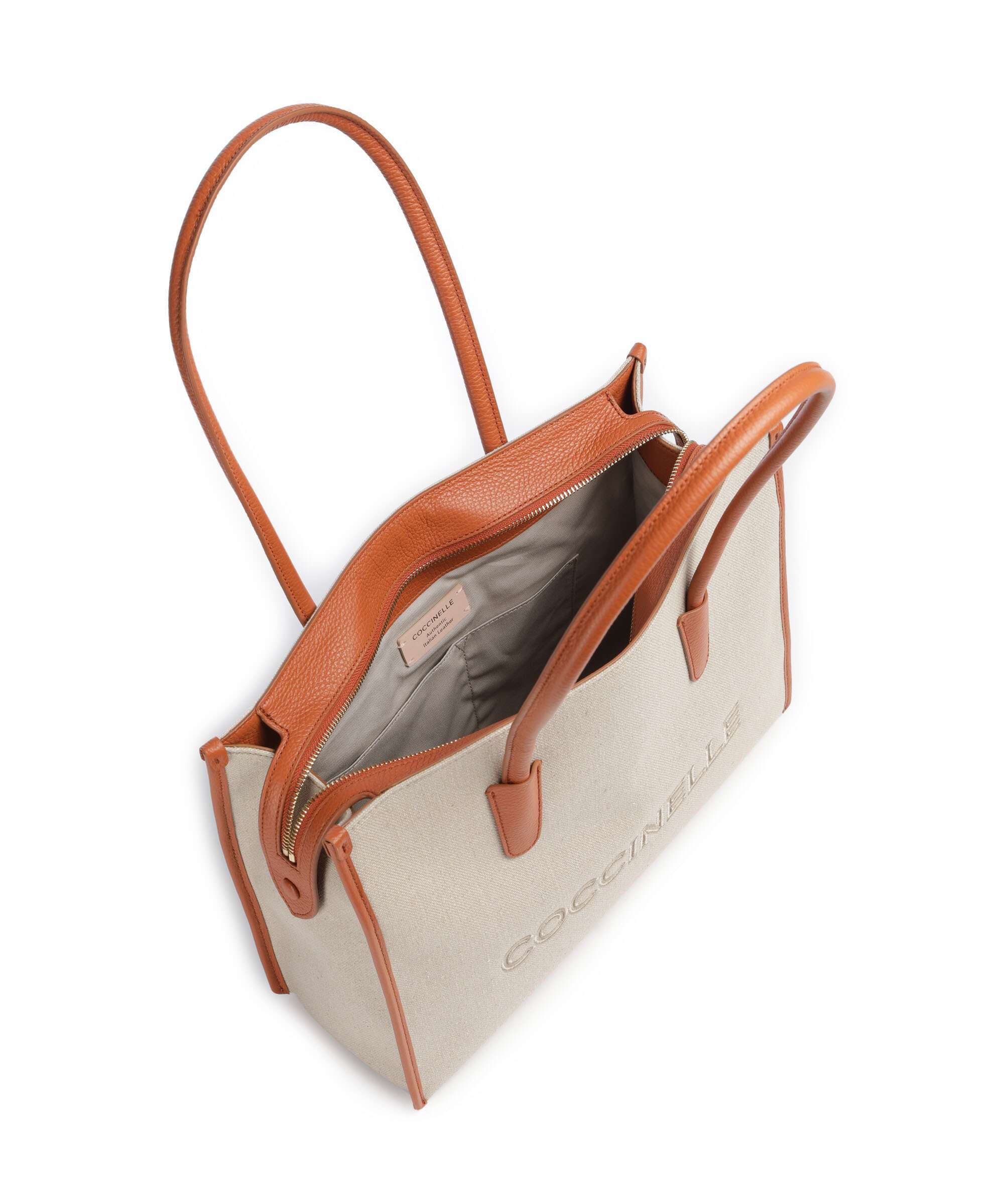 Coccinelle Myrtha Canvas Tote bag natural/crab - Image 5