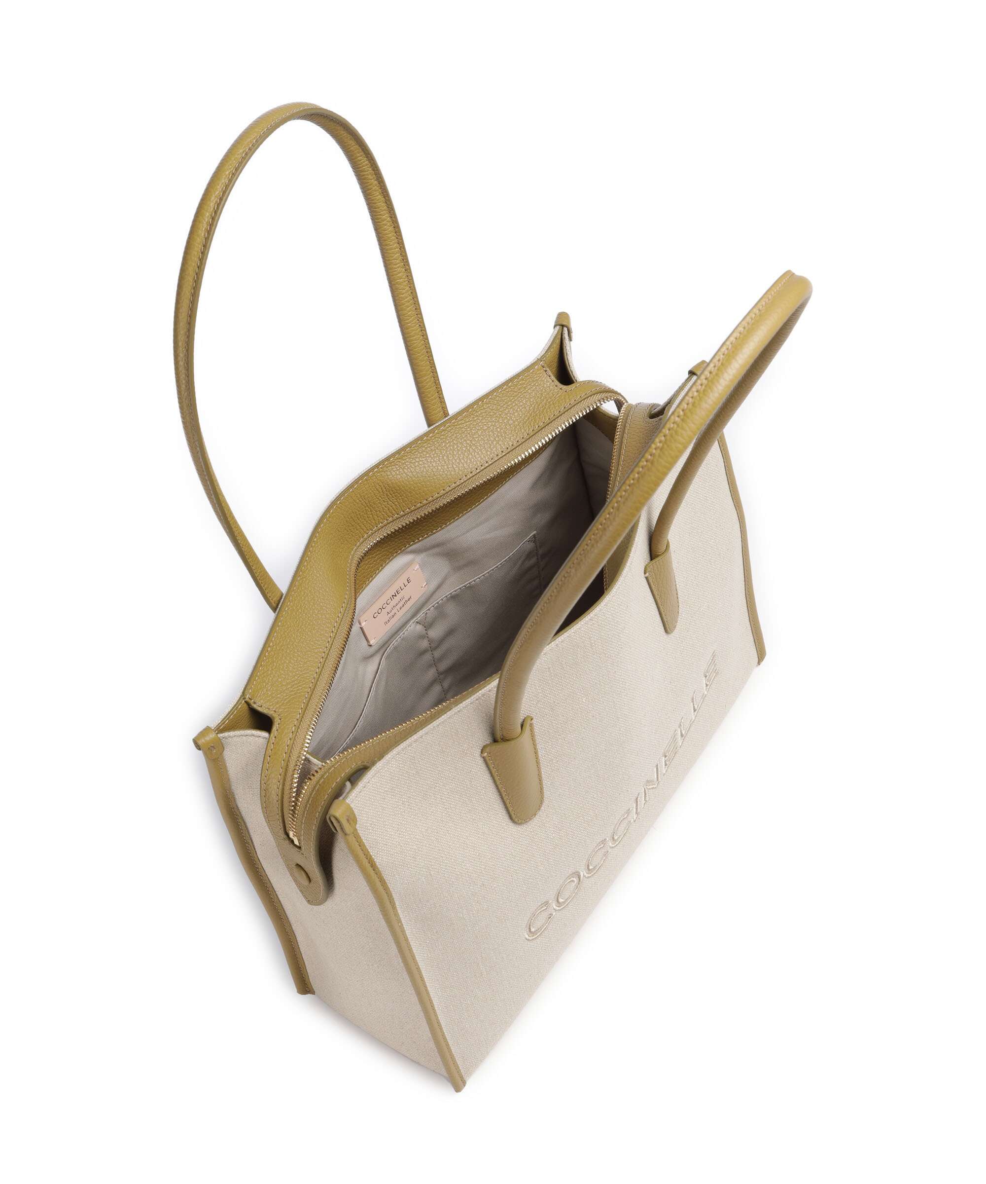 Coccinelle Myrtha Canvas Tote bag natural/seagrass - Image 5