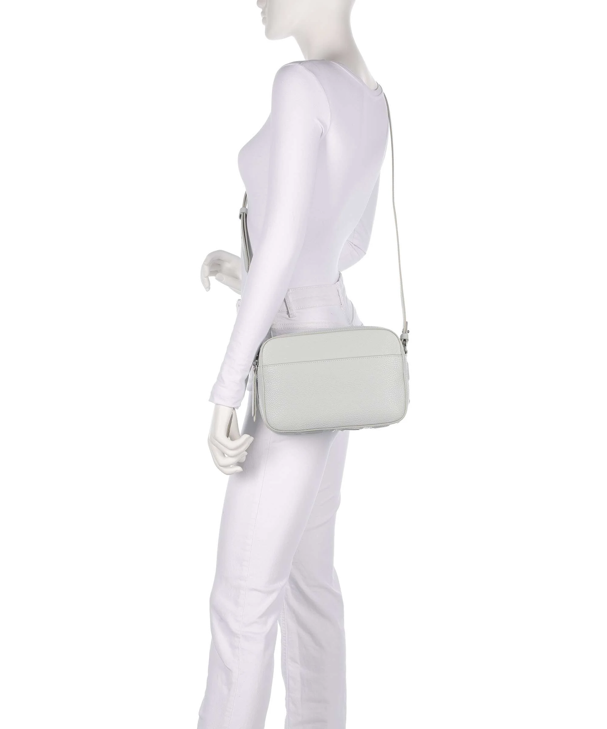 Coccinelle Myrtha Maxi Logo Crossbody bag snow - Image 3