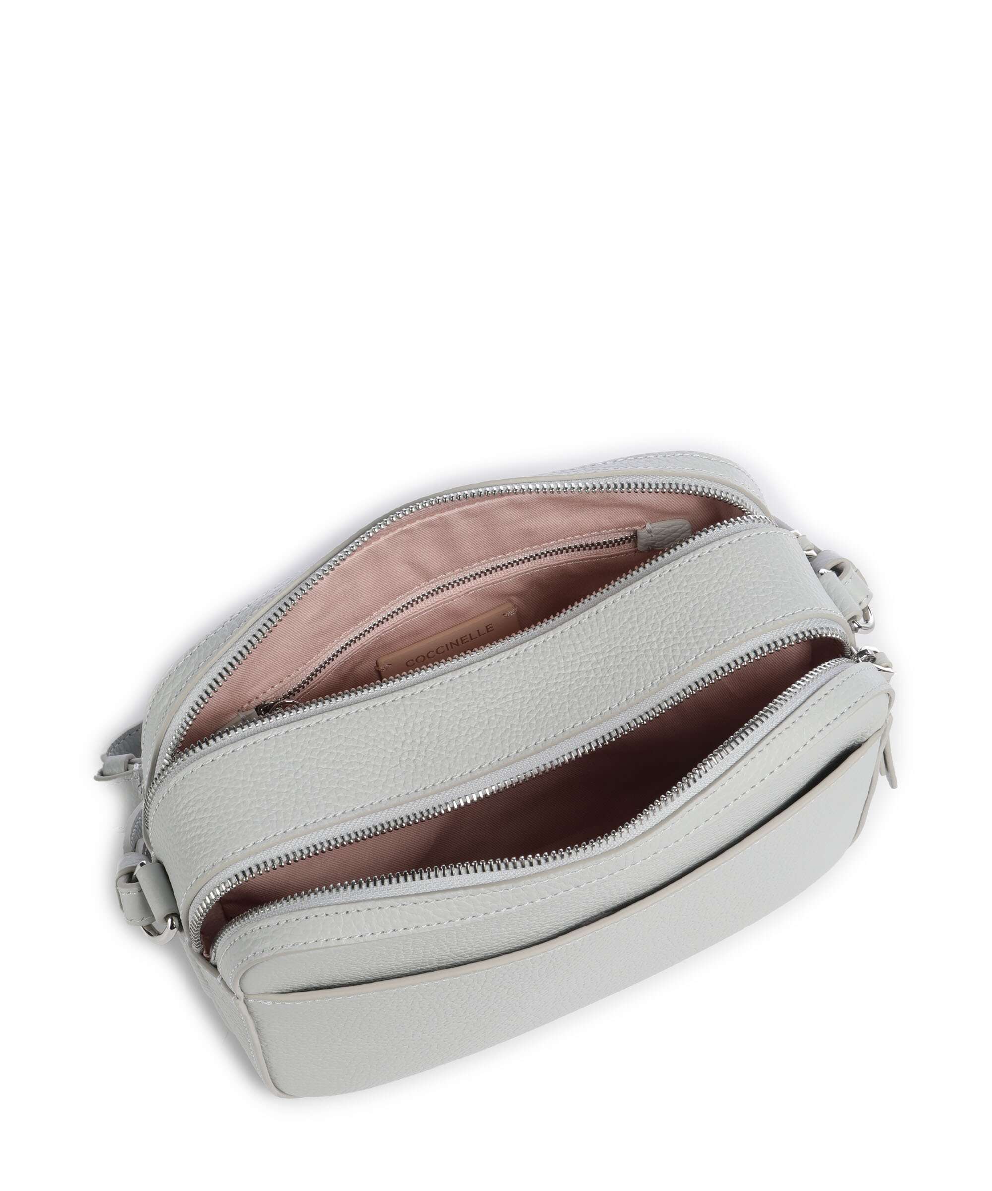 Coccinelle Myrtha Maxi Logo Crossbody bag snow - Image 6