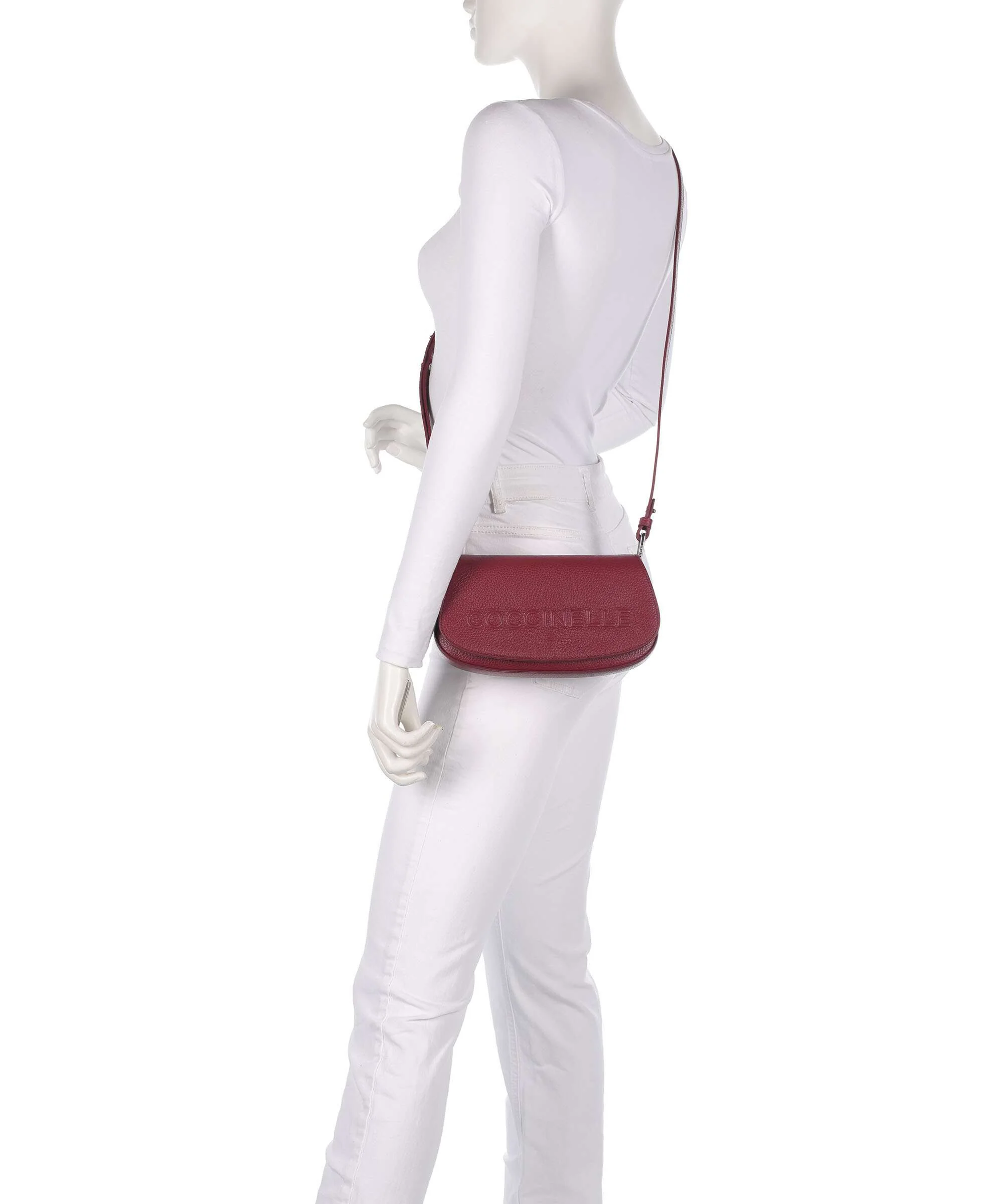Coccinelle Myrtha Maxi Logo Shoulder bag ribes - Image 4