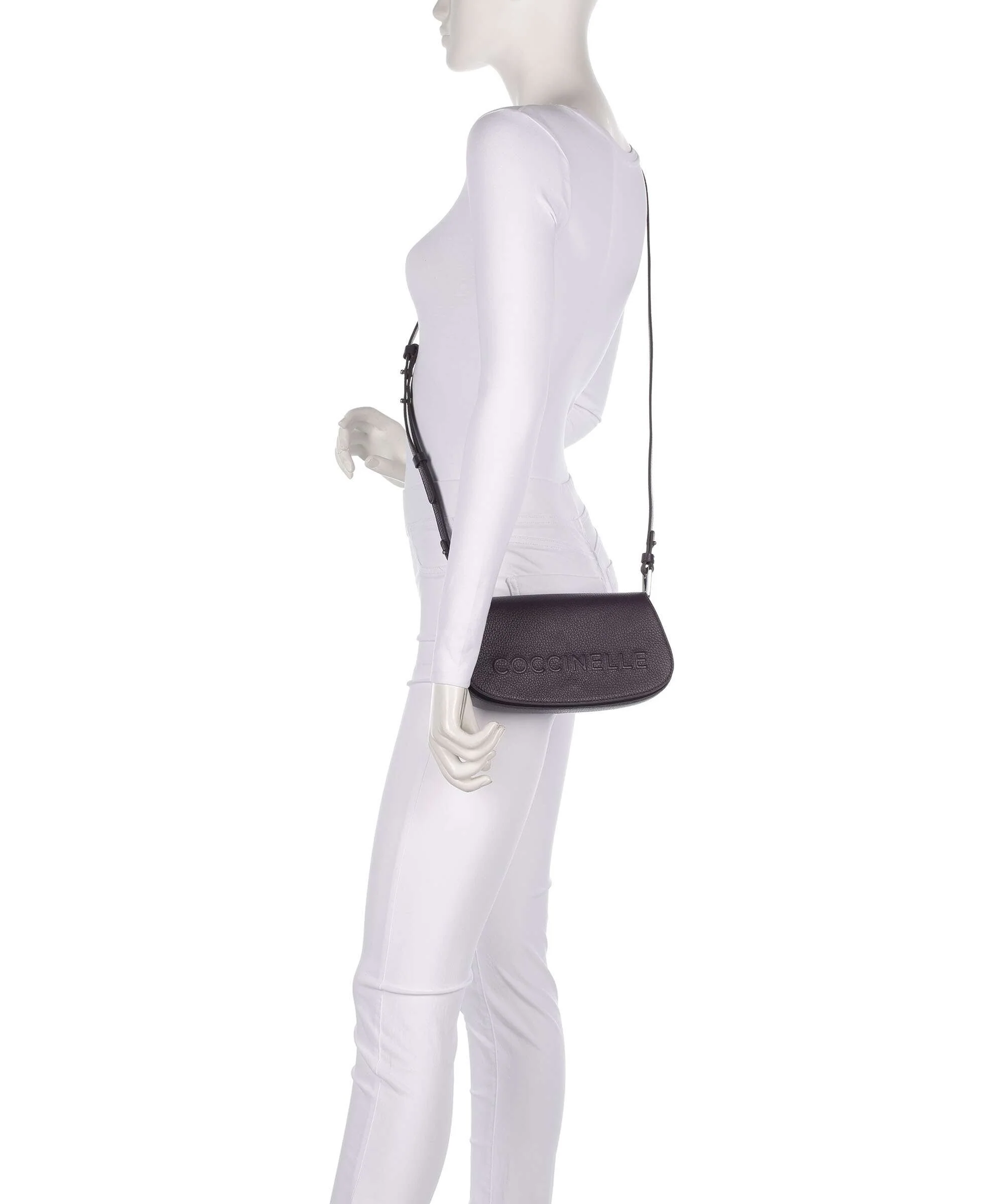 Coccinelle Myrtha Maxi Logo Shoulder bag prune - Image 4