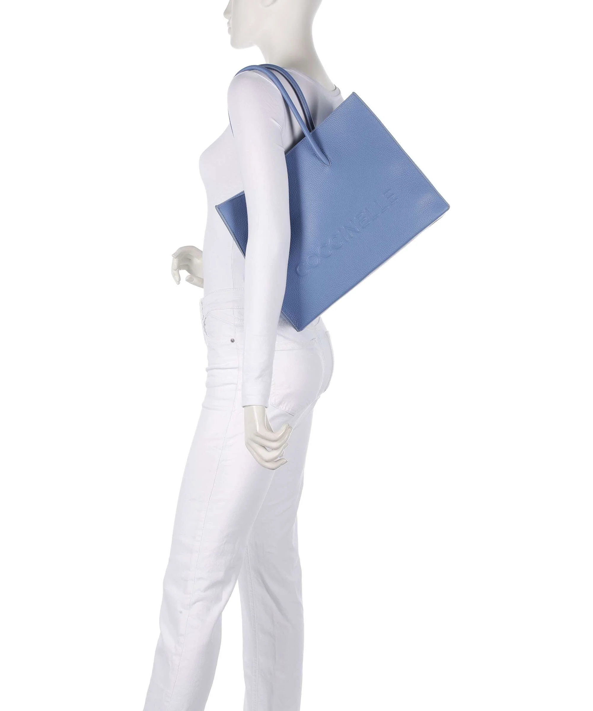 Coccinelle Myrtha Maxi Logo Tote bag azul - Image 3