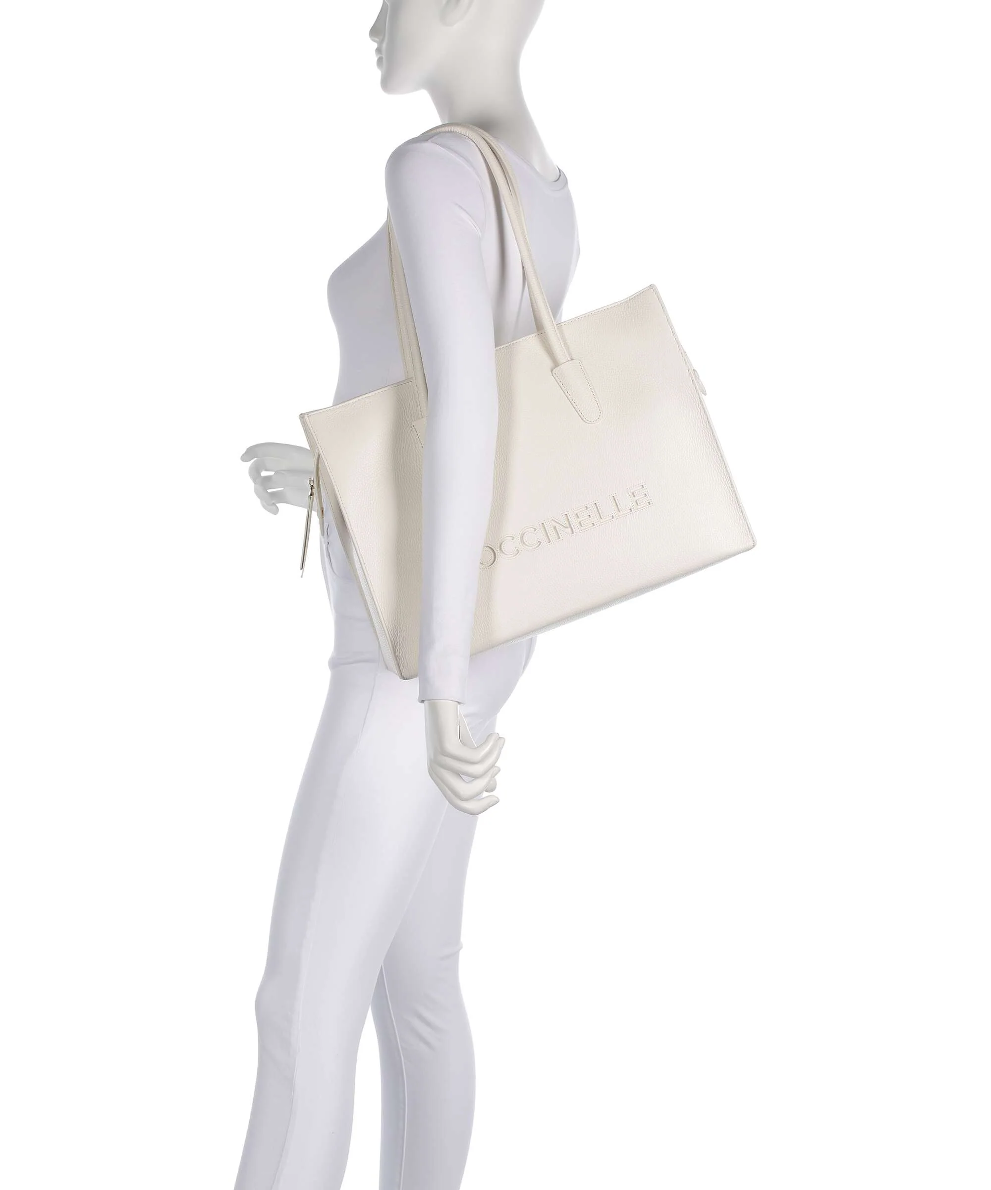 Coccinelle Myrtha Tote bag pearl - Image 3