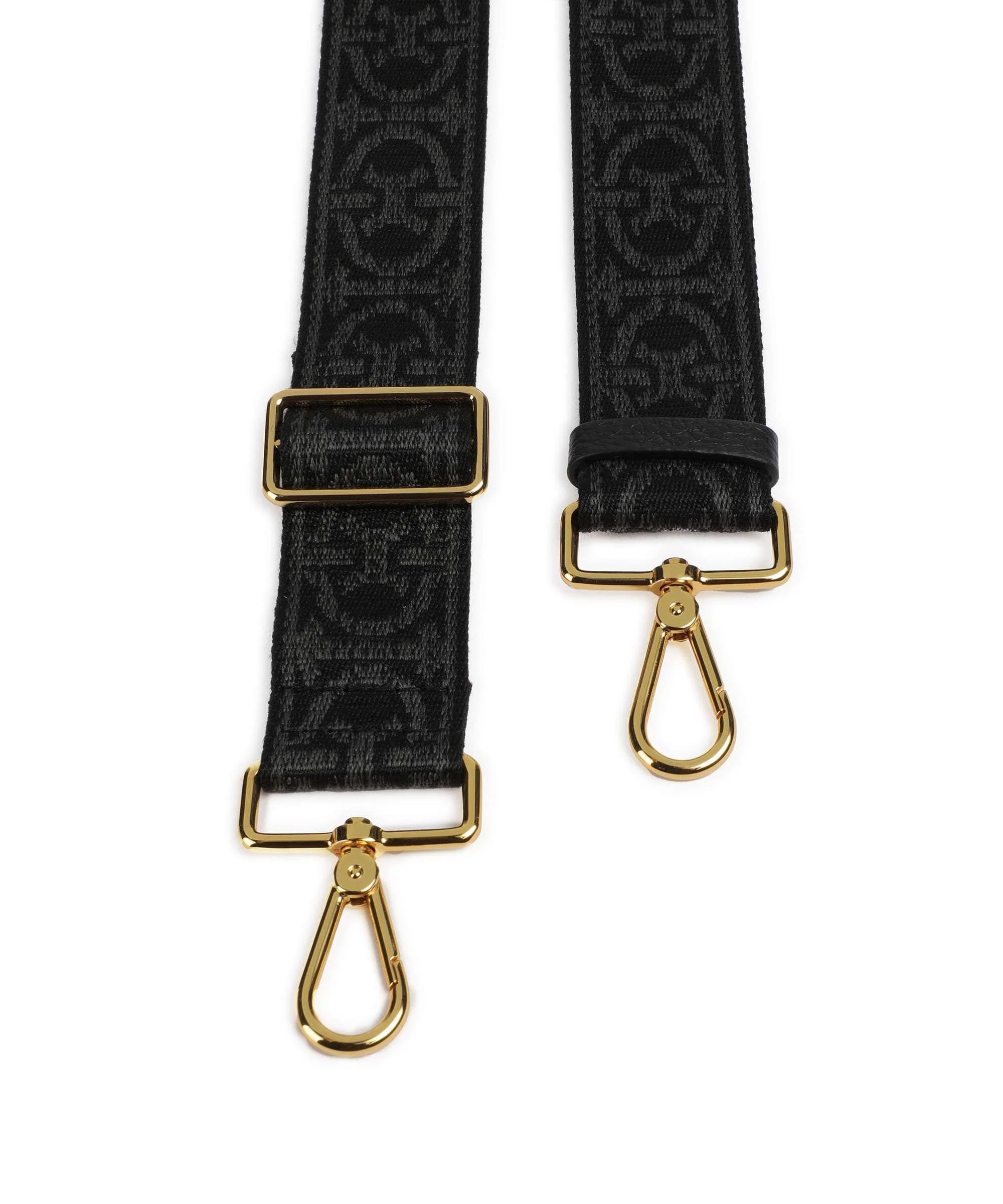 Coccinelle Nastro Monogram Bag strap anthracite/noir - Image 2