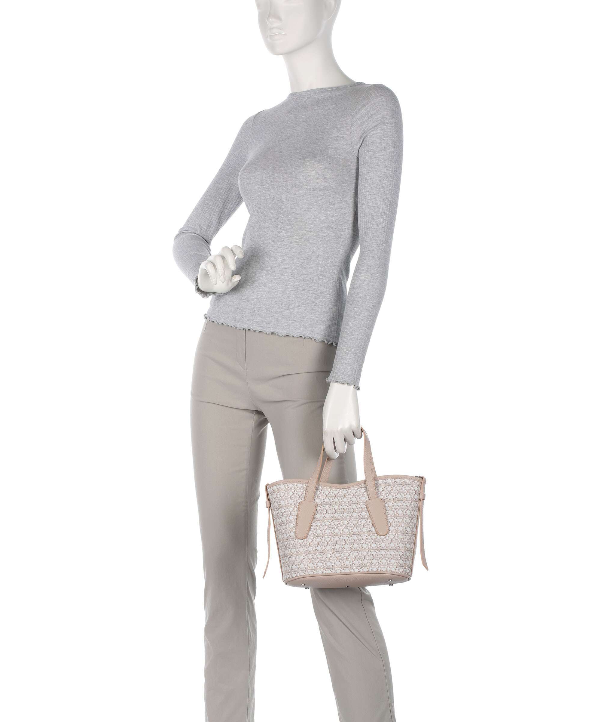 Coccinelle Never Without Bag Monogram Handbag multicolour/blanco/rosette - Image 3
