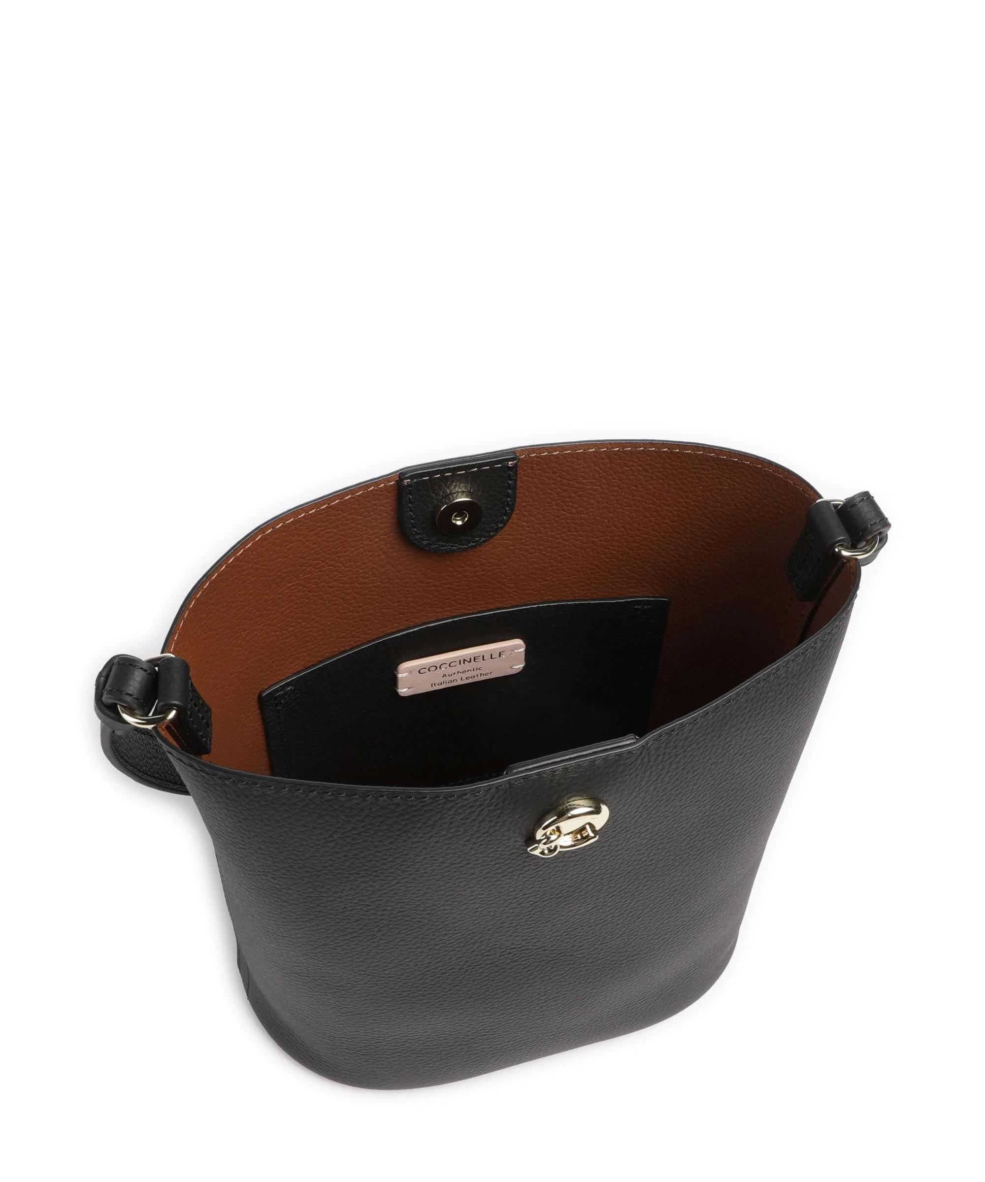 Coccinelle Nikla Bucket bag noir/cognac - Image 5