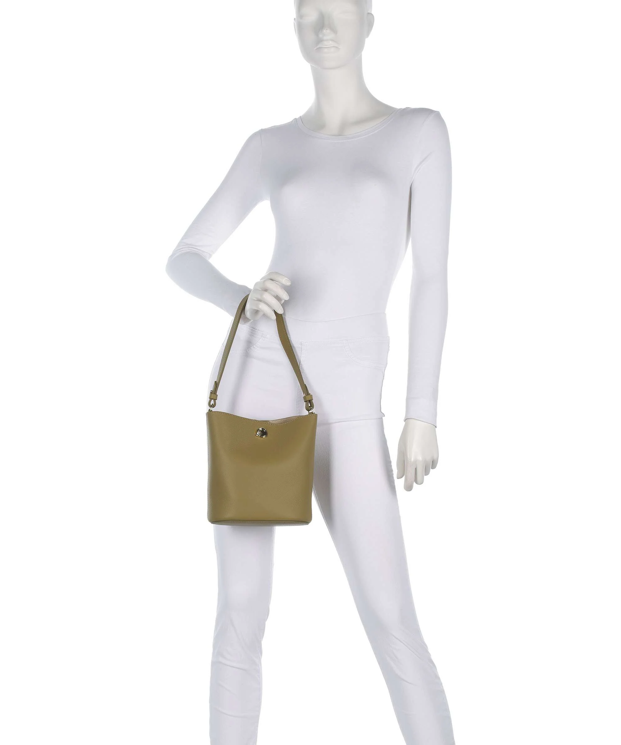 Coccinelle Nikla Bucket bag seagrass/sandshell - Image 3