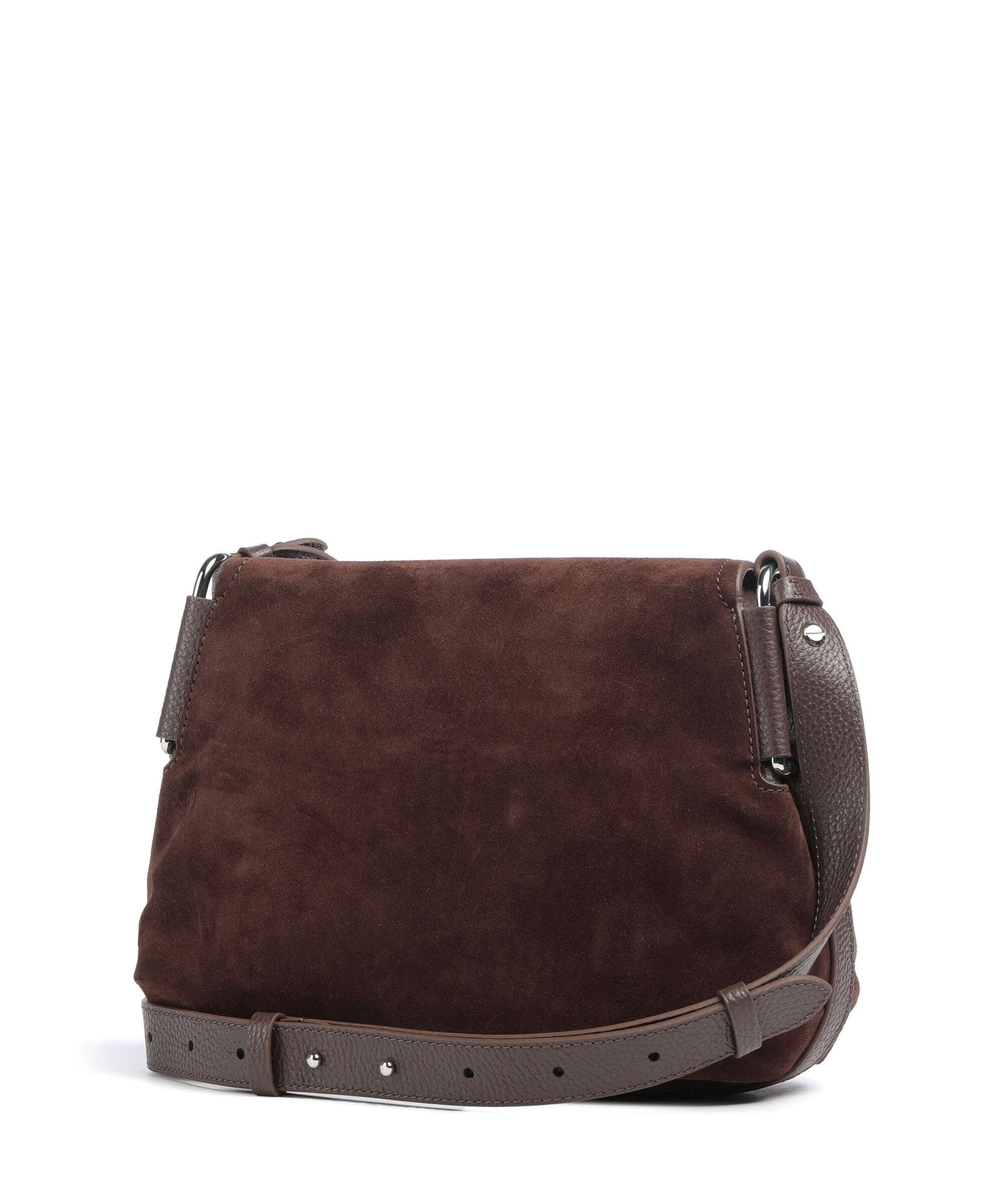 Coccinelle Rebekka Suede Crossbody bag brunette - Image 2