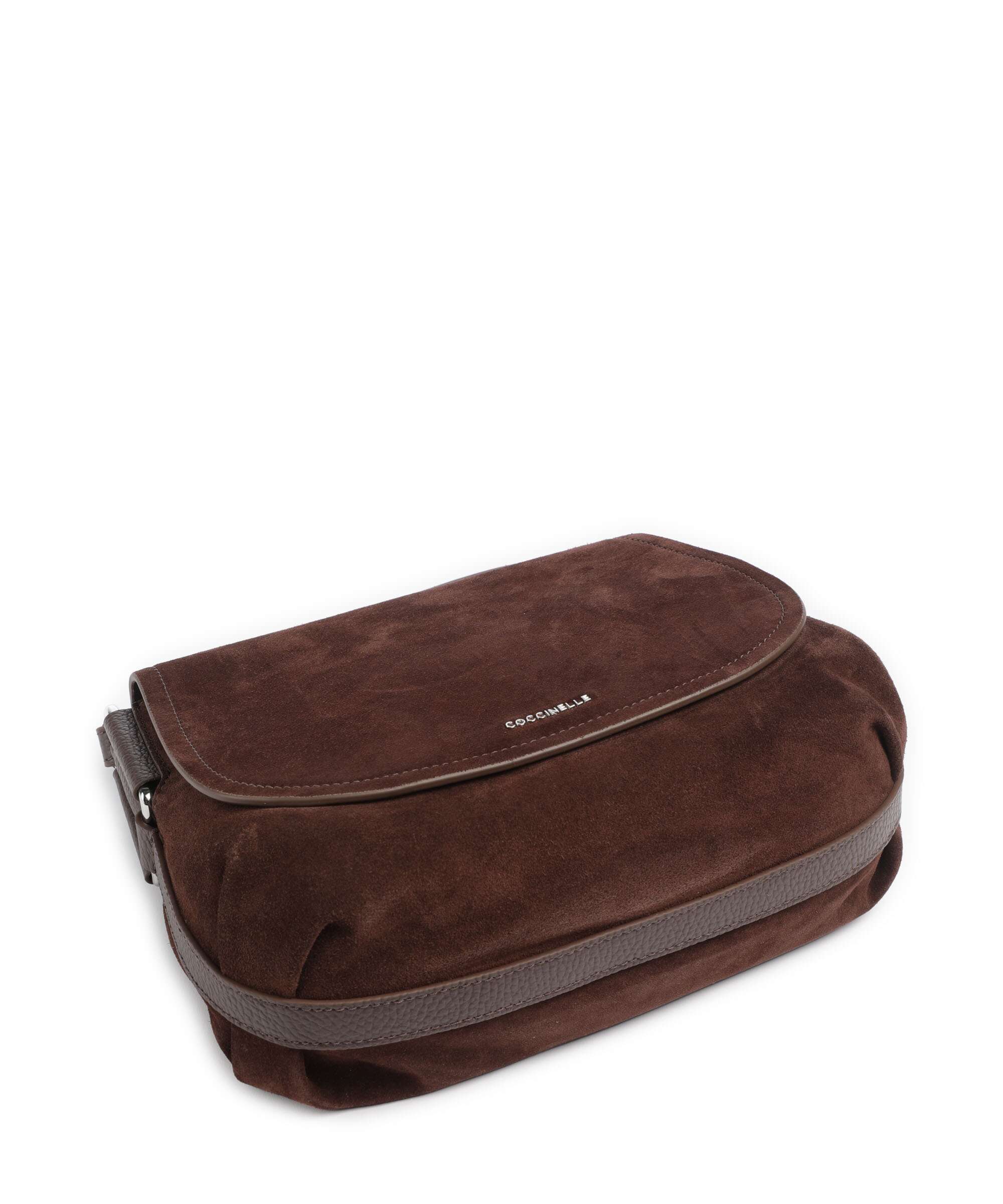 Coccinelle Rebekka Suede Crossbody bag brunette - Image 5