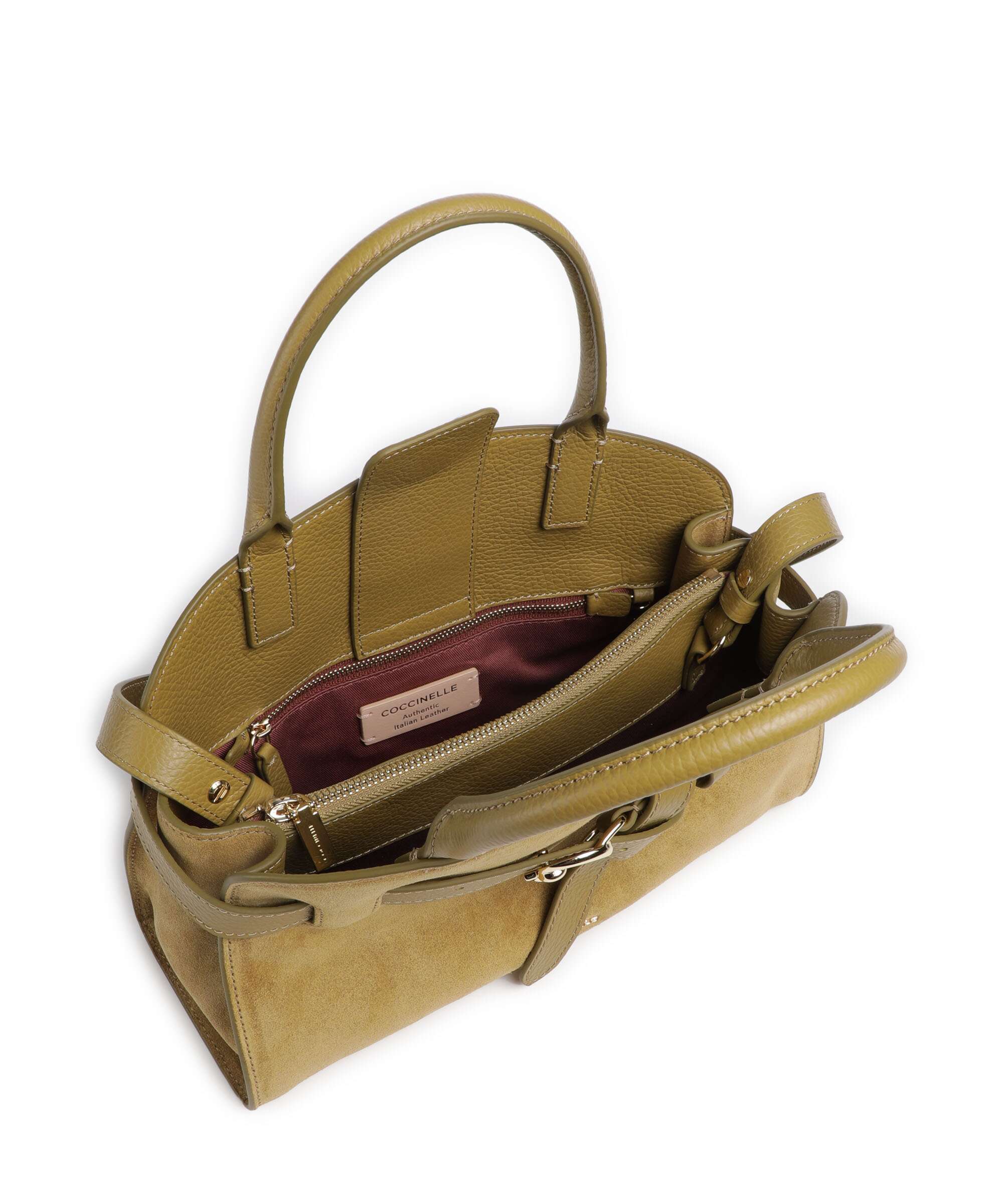 Coccinelle Sabine Suede Handbag seagrass - Image 5