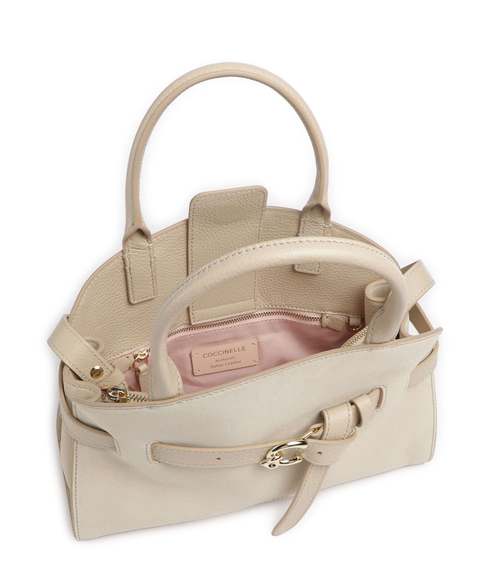 Coccinelle Sabine Suede Handbag sandshell - Image 5
