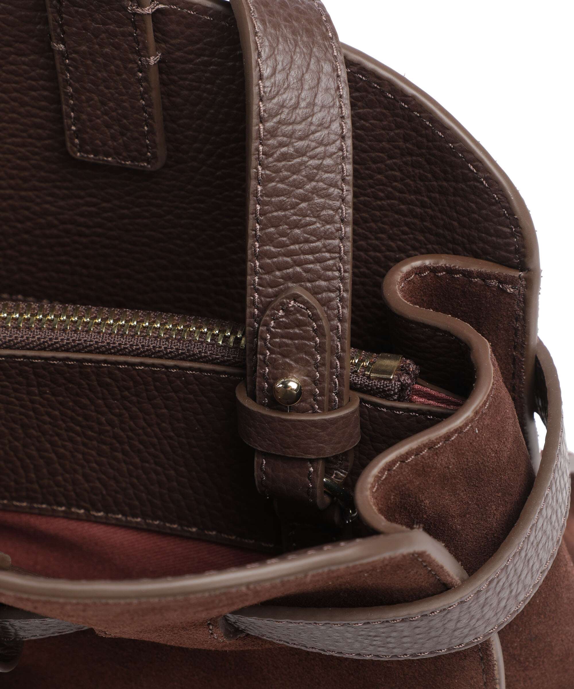 Coccinelle Sabine Suede Handbag brunette - Image 4
