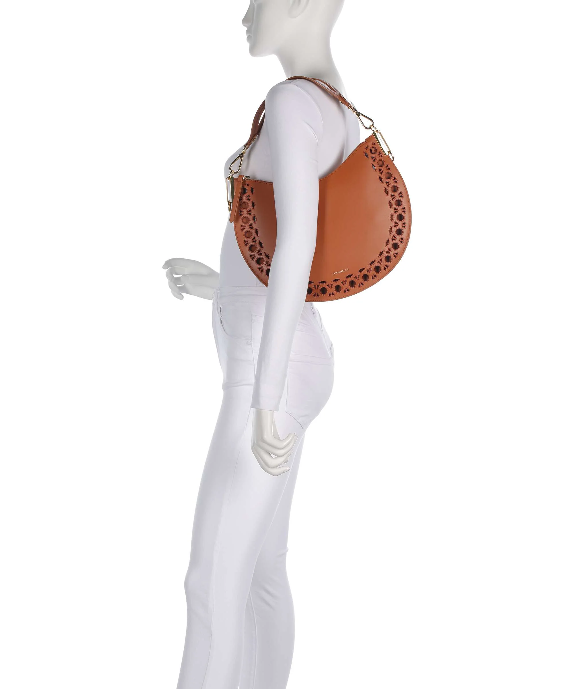Coccinelle Sunup Monogram Sangallo Hobo bag crab - Image 3