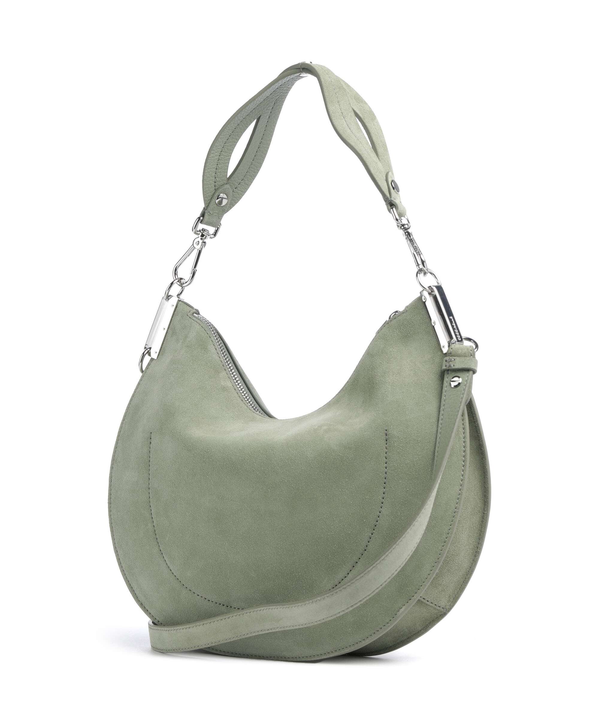Coccinelle Sunup Suede Hobo bag greenery - Image 2