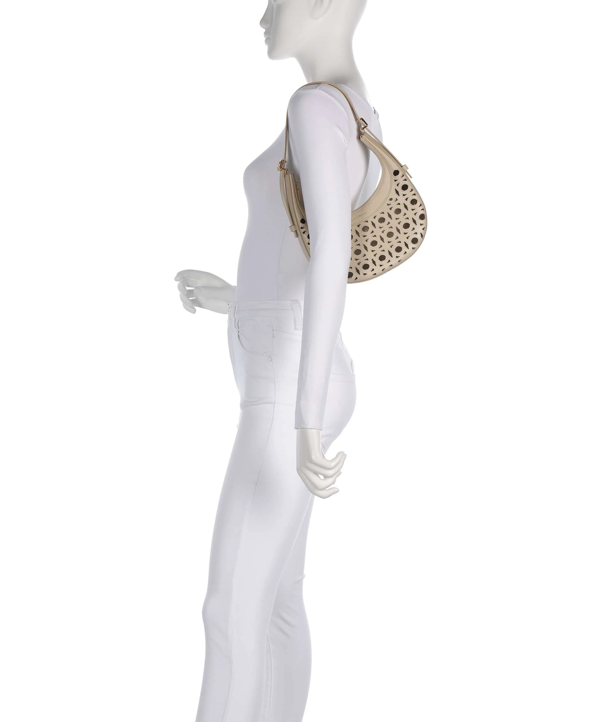 Coccinelle Whisper Monogram Sangallo Shoulder bag sandshell - Image 3