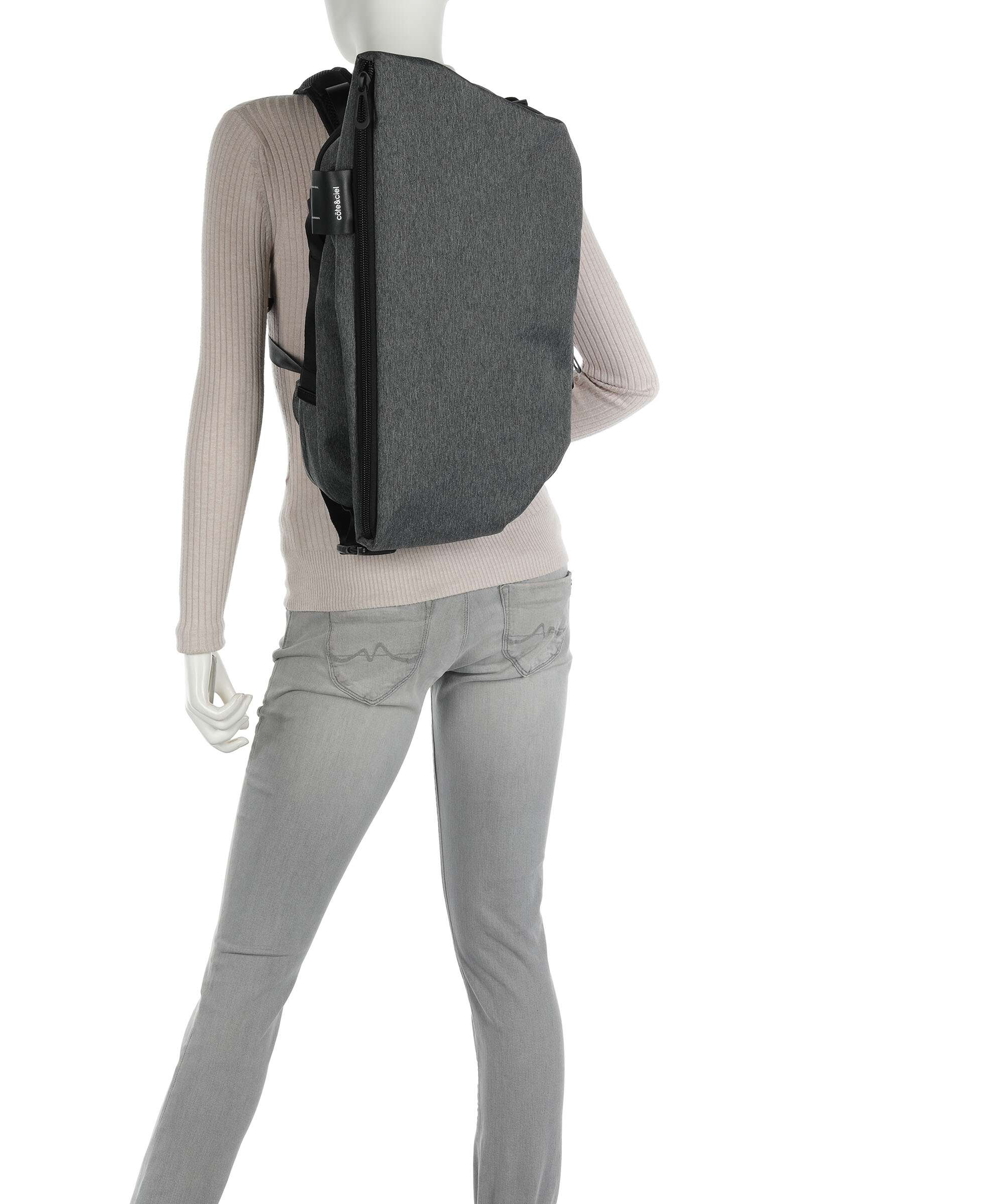 Côte&Ciel Isar Air Backpack black melange - Image 3