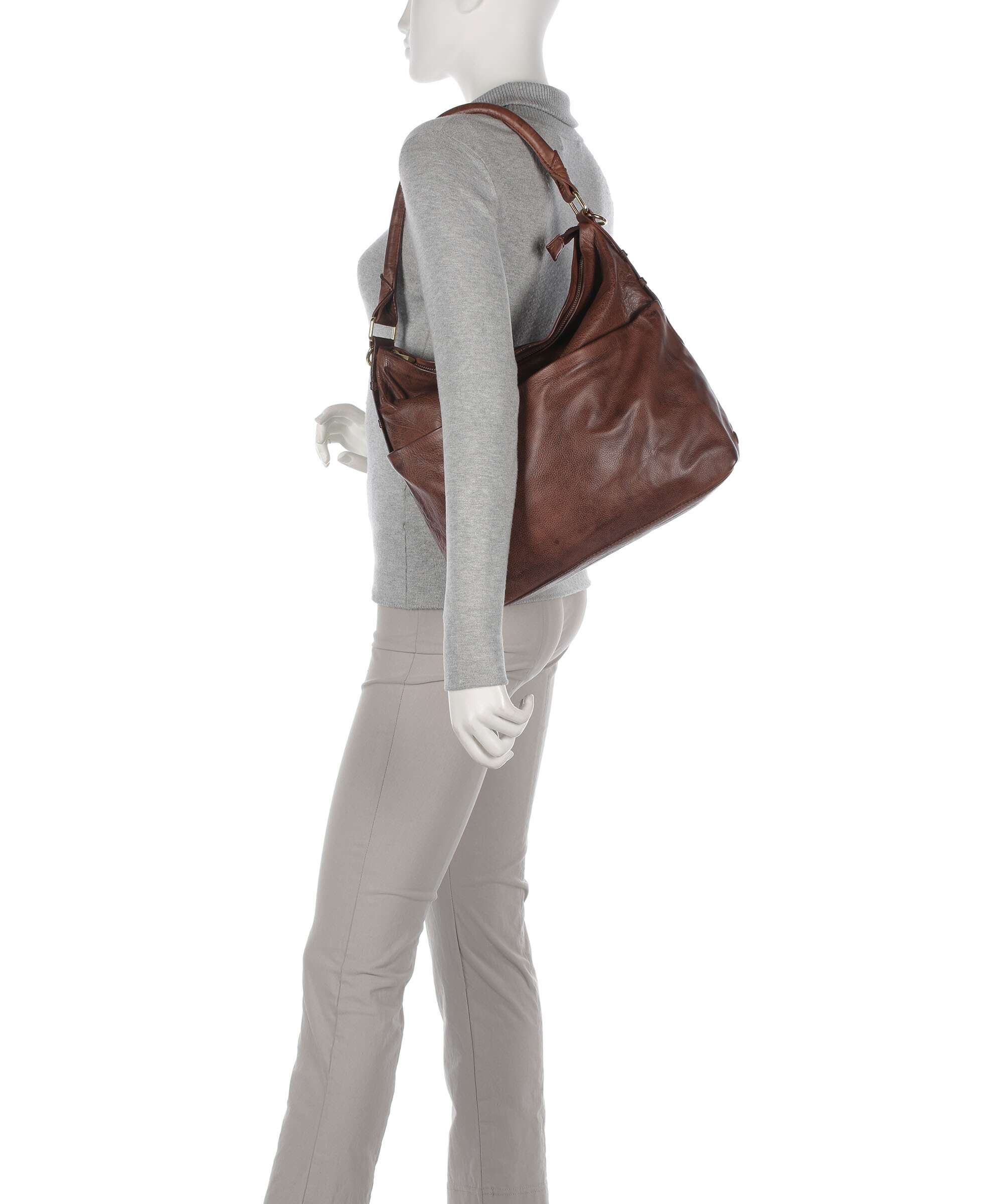 Depeche Golden Chic Hobo bag brandy - Image 3