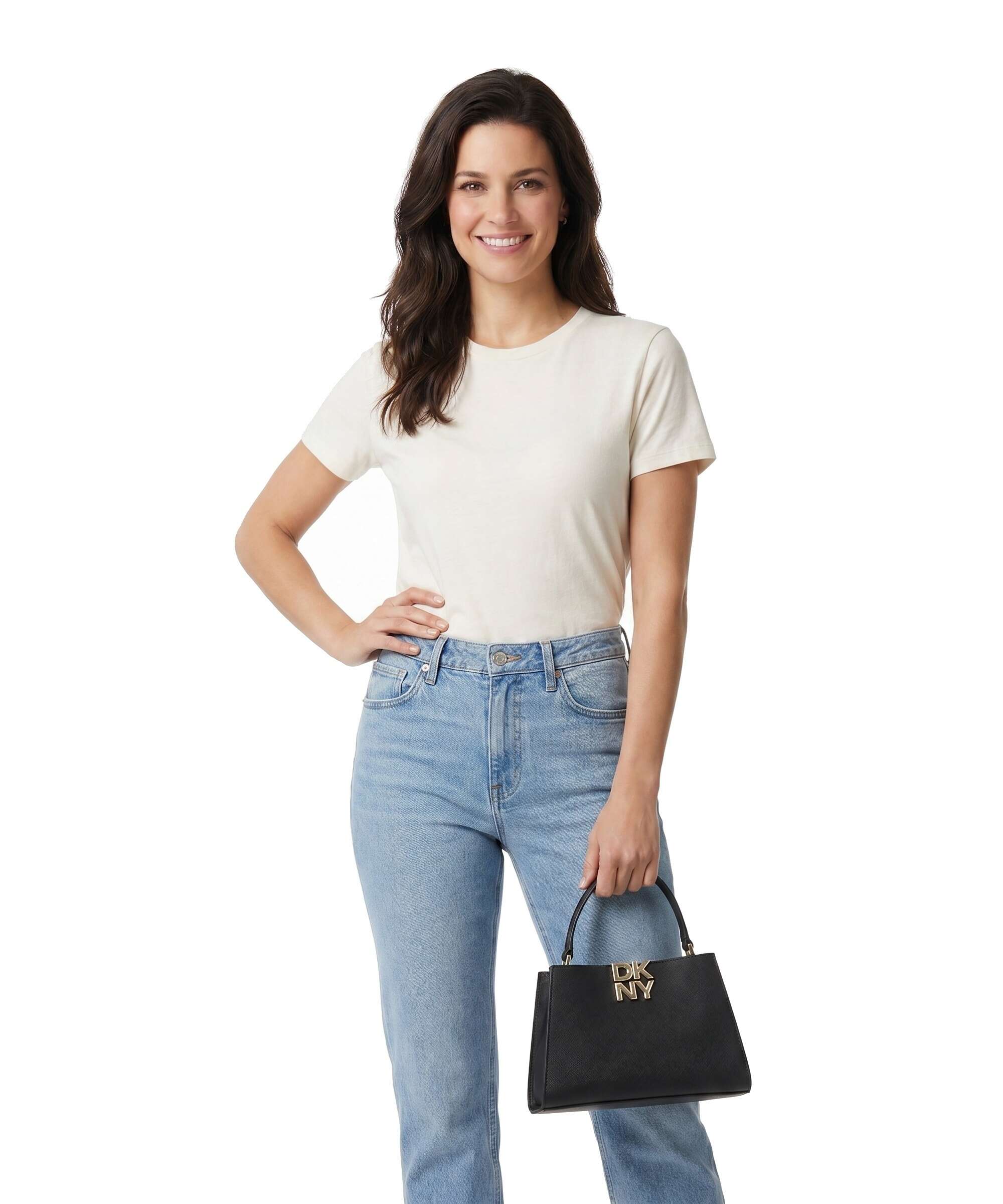 DKNY Foster Small Handbag black/gold - Image 3