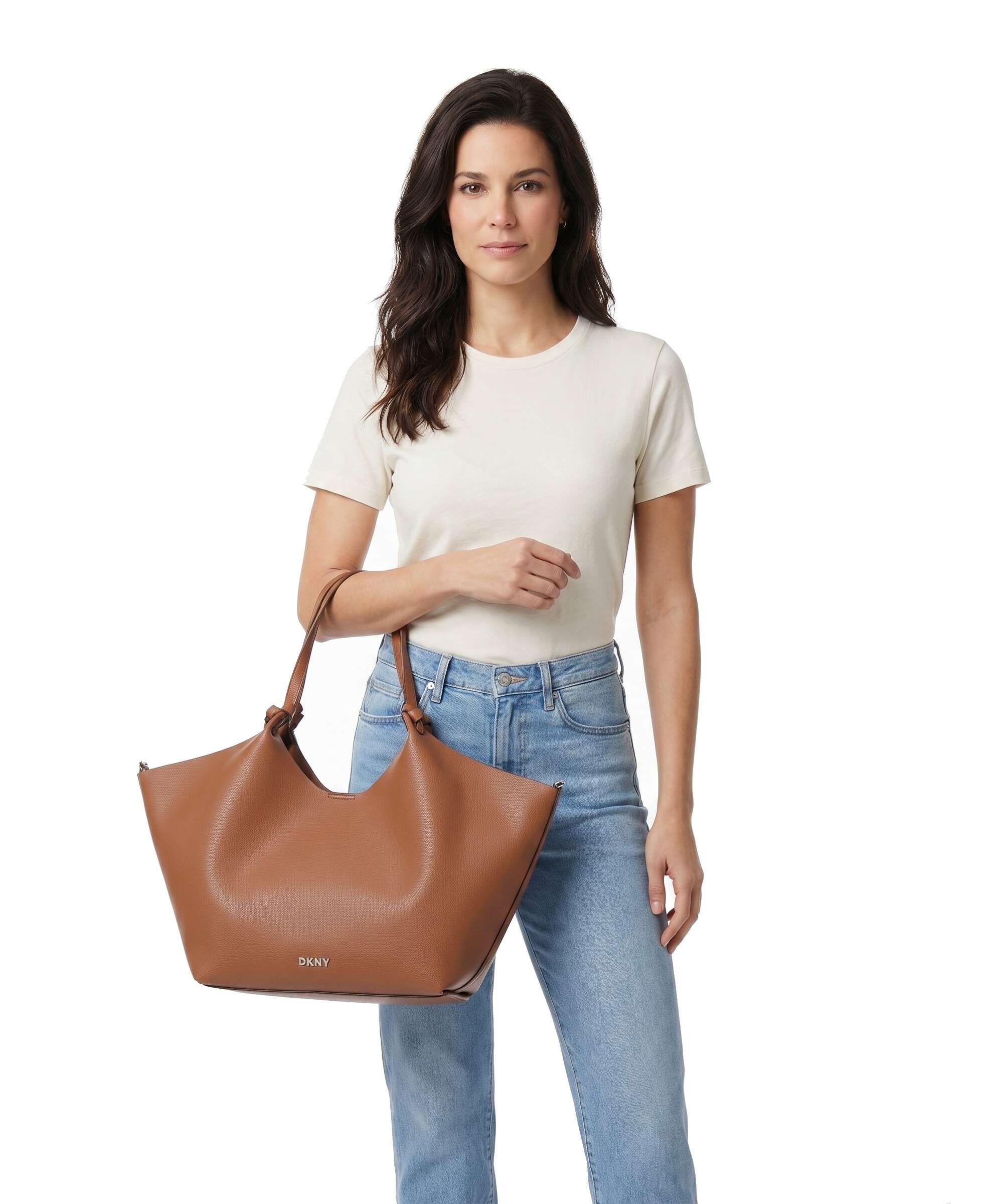 DKNY Paula Commuter Large Tote bag saddle - Image 3