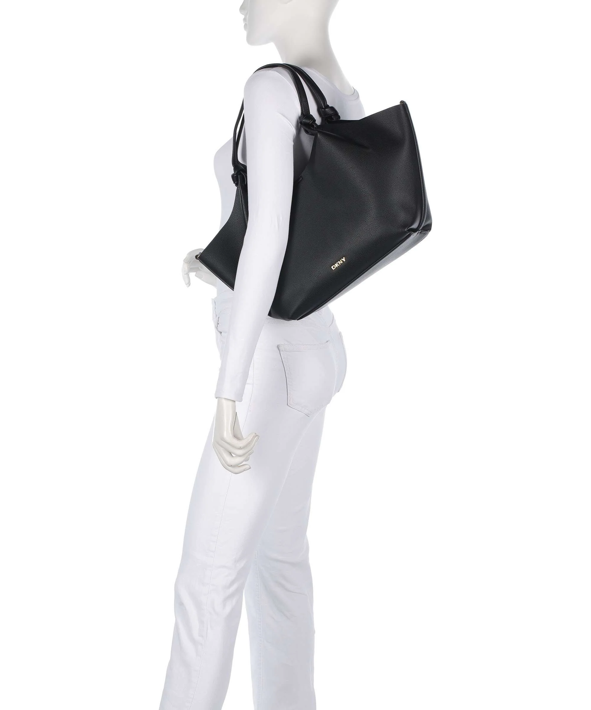 DKNY Paula Commuter Medium Tote bag black/gold - Image 3