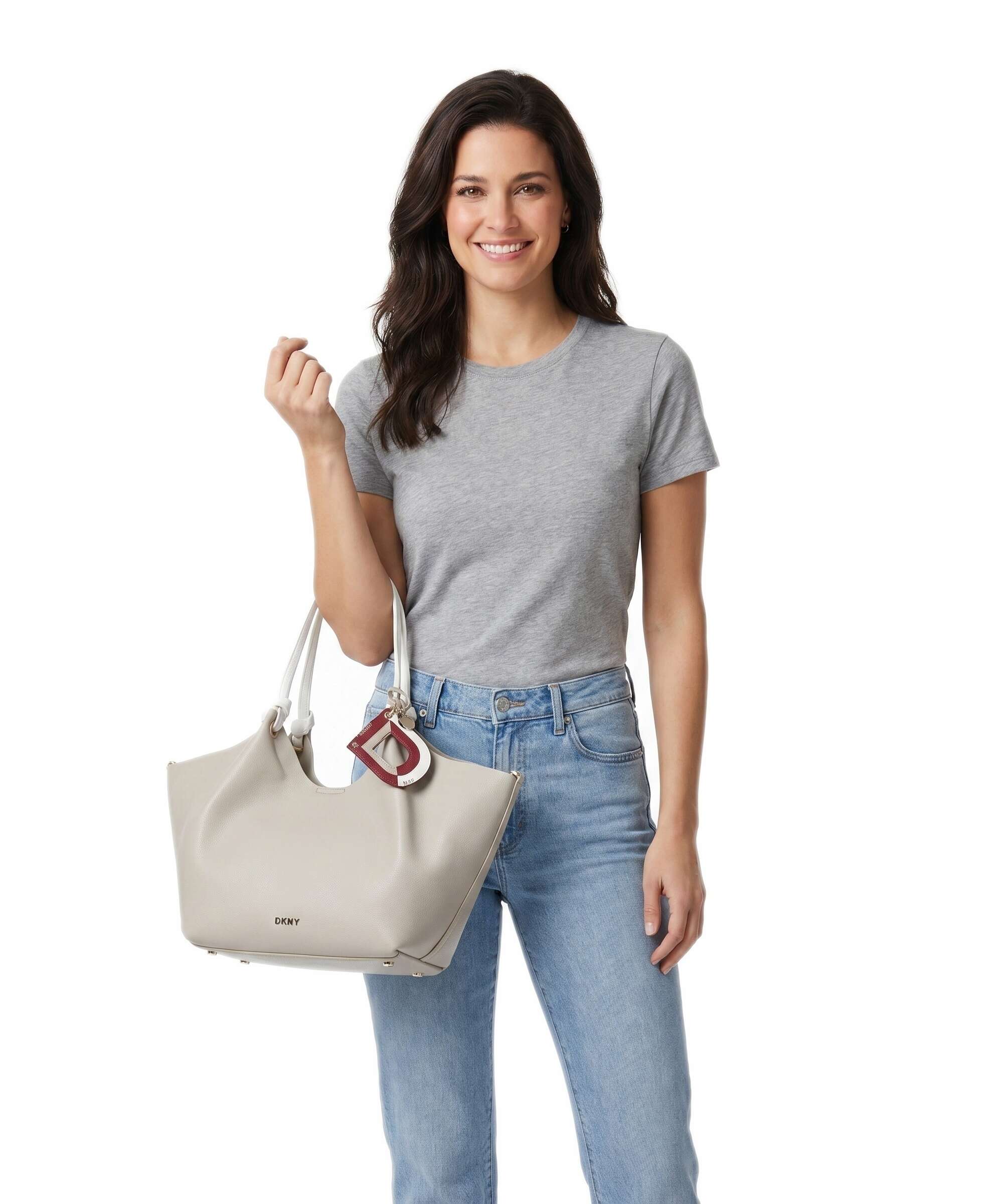 DKNY Paula Commuter Medium Tote bag light taupe - Image 3