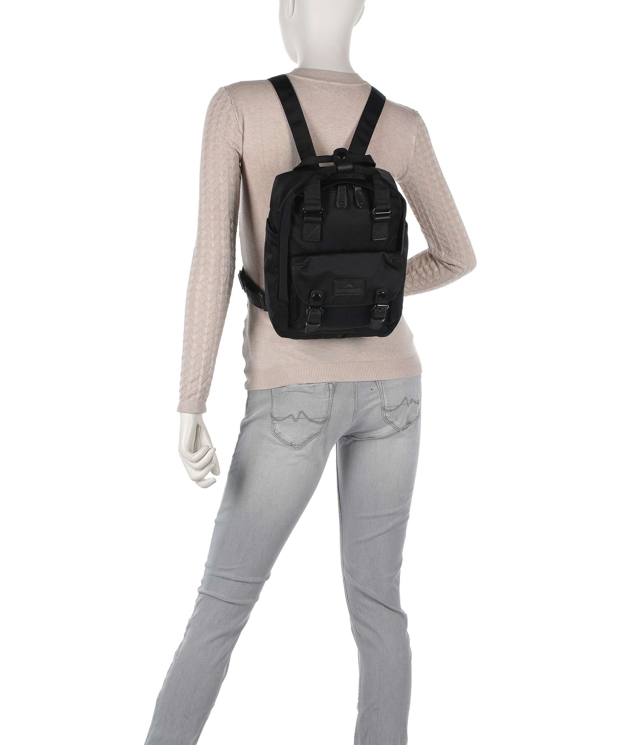 Doughnut Black Series Macaroon Mini Backpack black - Image 3