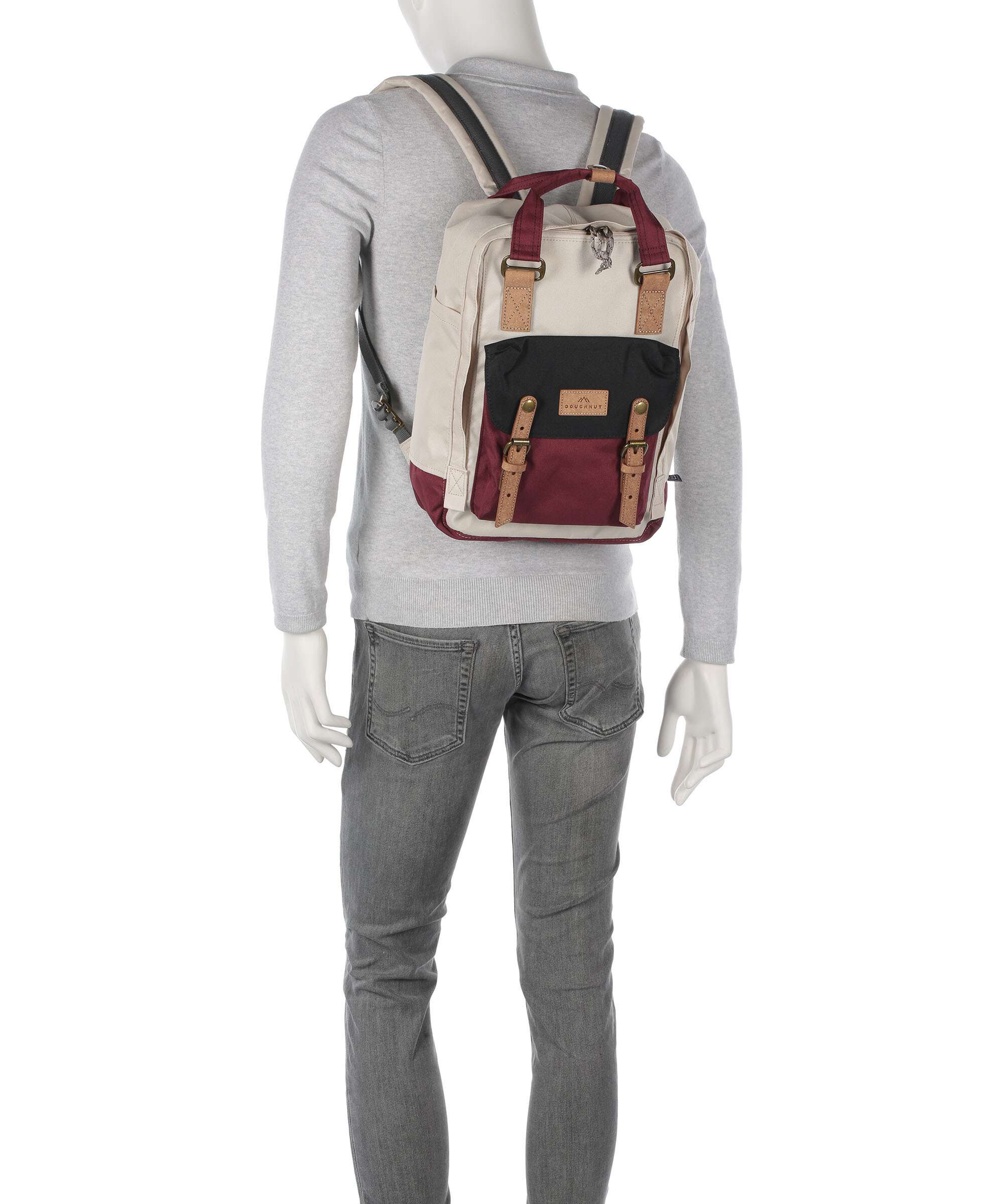 Doughnut Reborn Macaroon Backpack stone/wine - Image 4