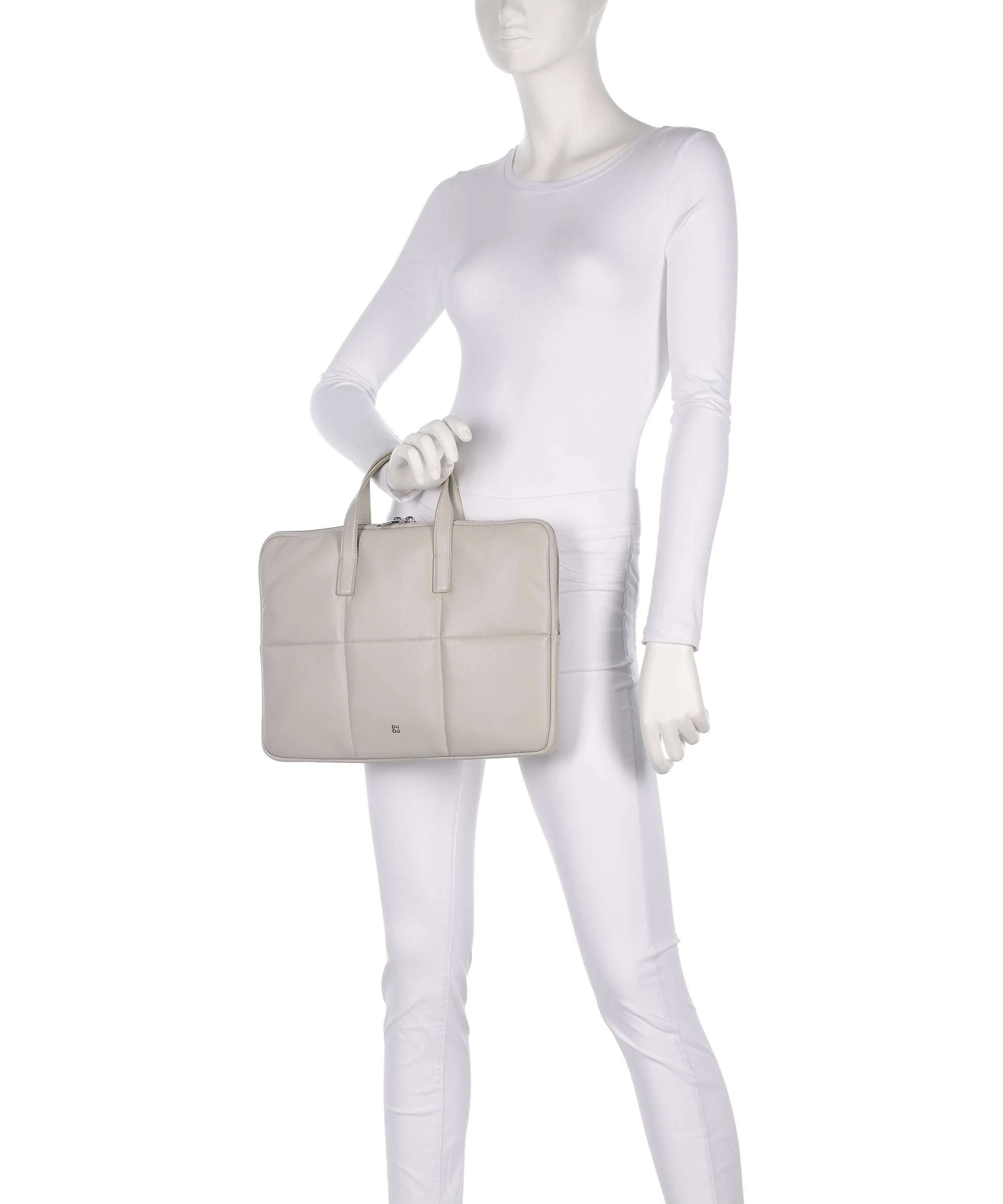 DuDu Bags Togean Briefcase pearl grey - Image 3