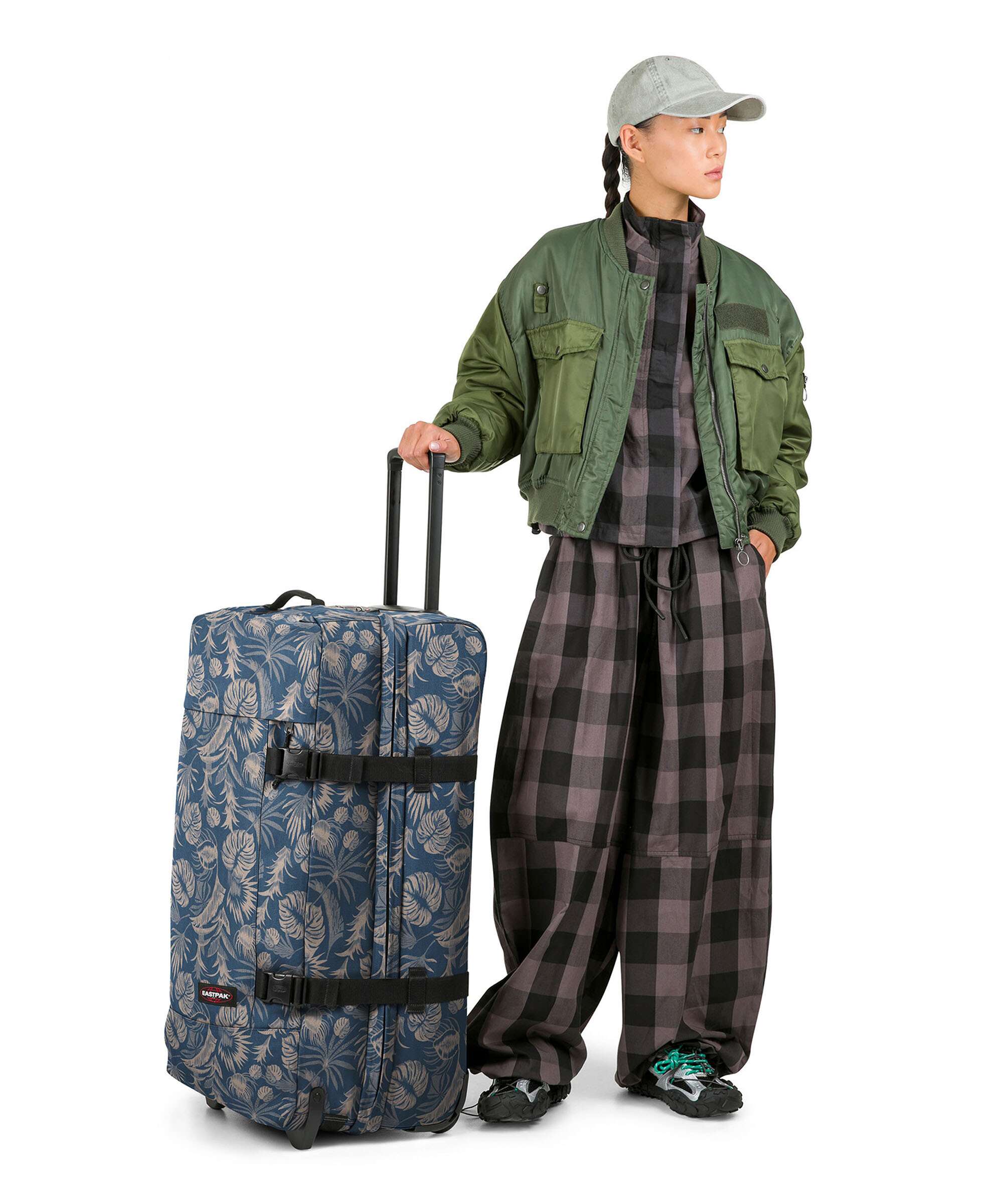 Eastpak Tranverz L Travel bag with wheels brize blue/beige - Image 3