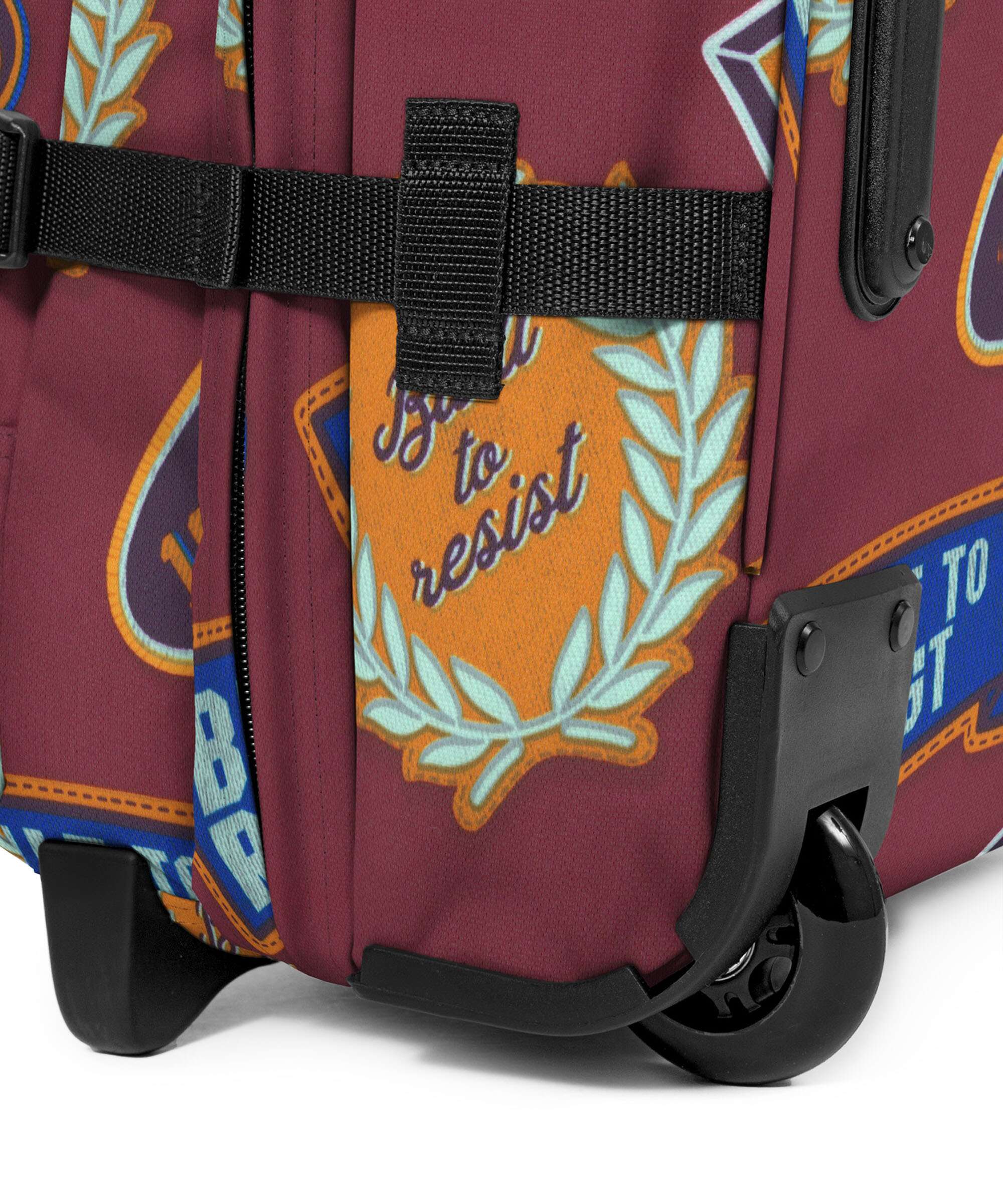 Eastpak Tranverz M Travel bag with wheels clash burgundy - Image 4