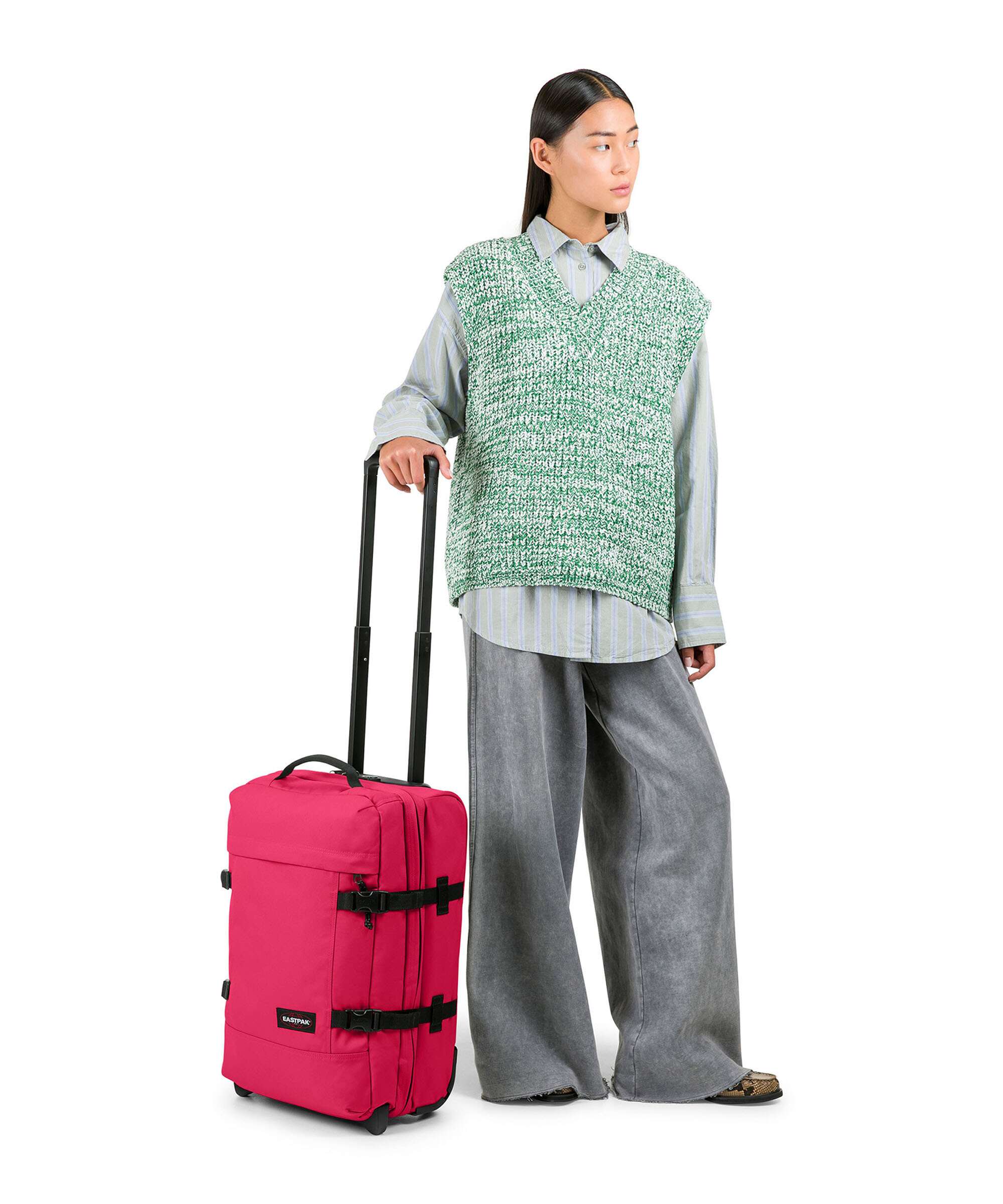 Eastpak Tranverz S Travel bag with wheels saffron red - Image 3