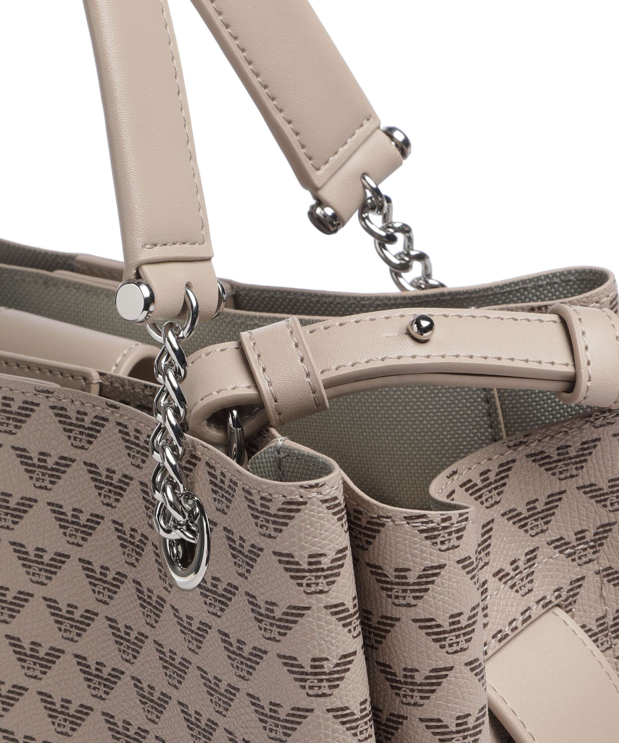 Emporio Armani Annie Handbag ecru/moro/rosso - Image 6