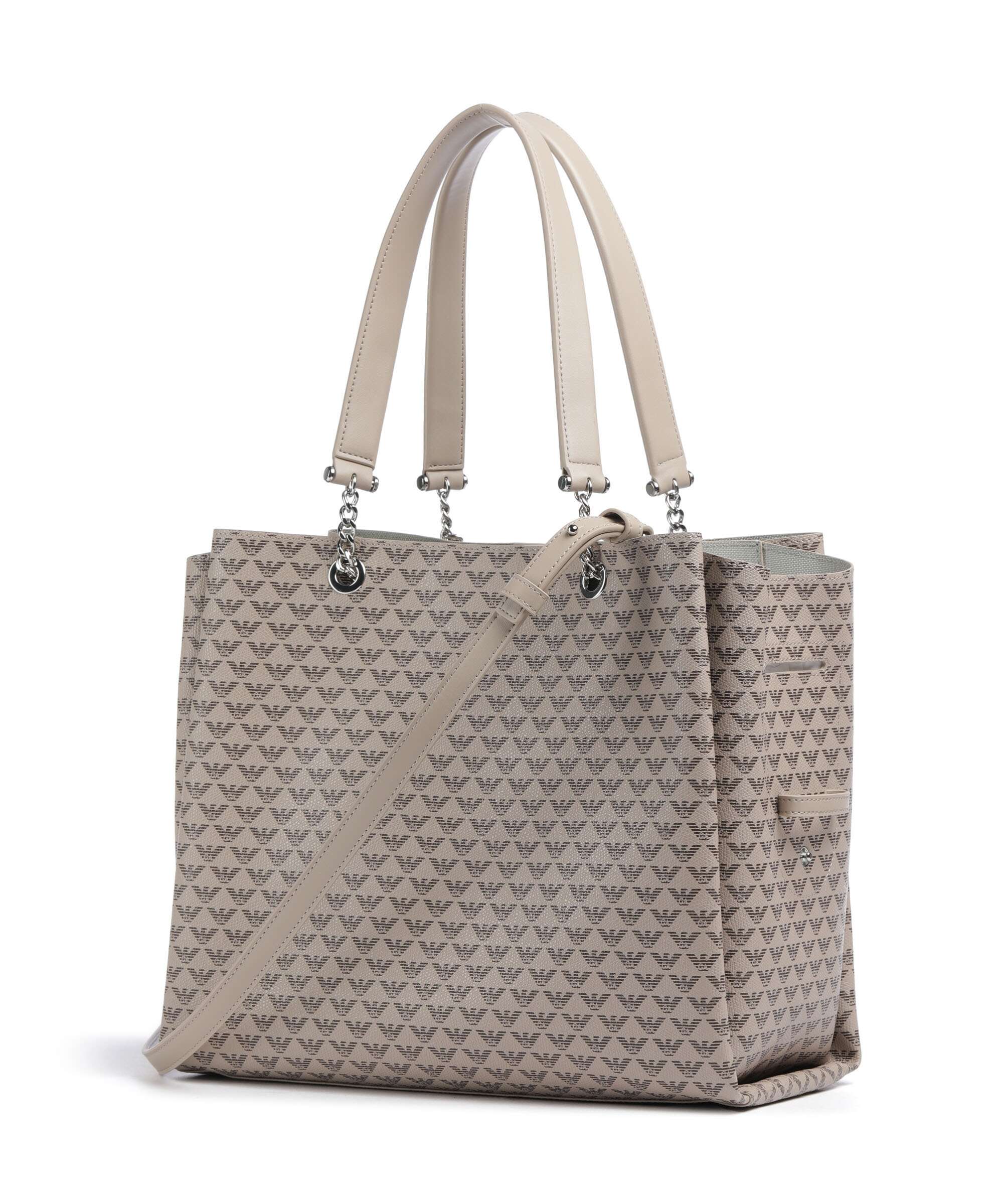 Emporio Armani Annie Tote bag ecru/moro/rosso - Image 4