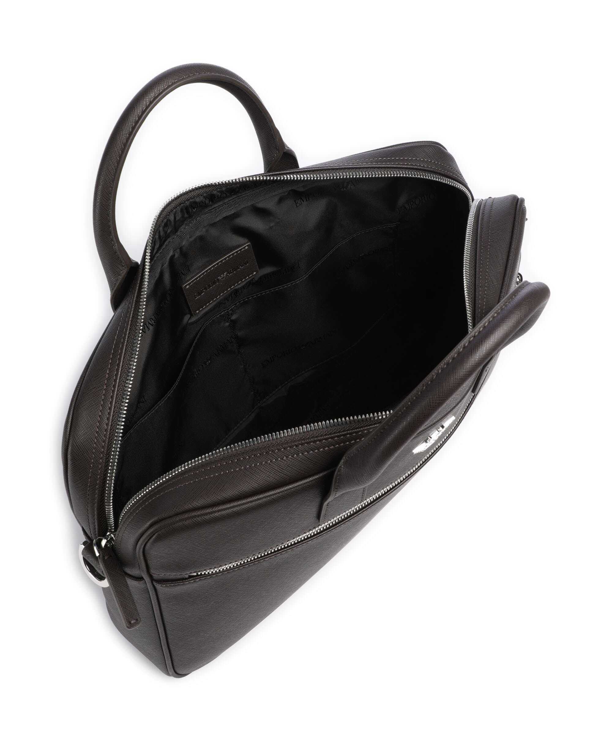 Emporio Armani Business Regenerated Briefcase ebony - Image 5