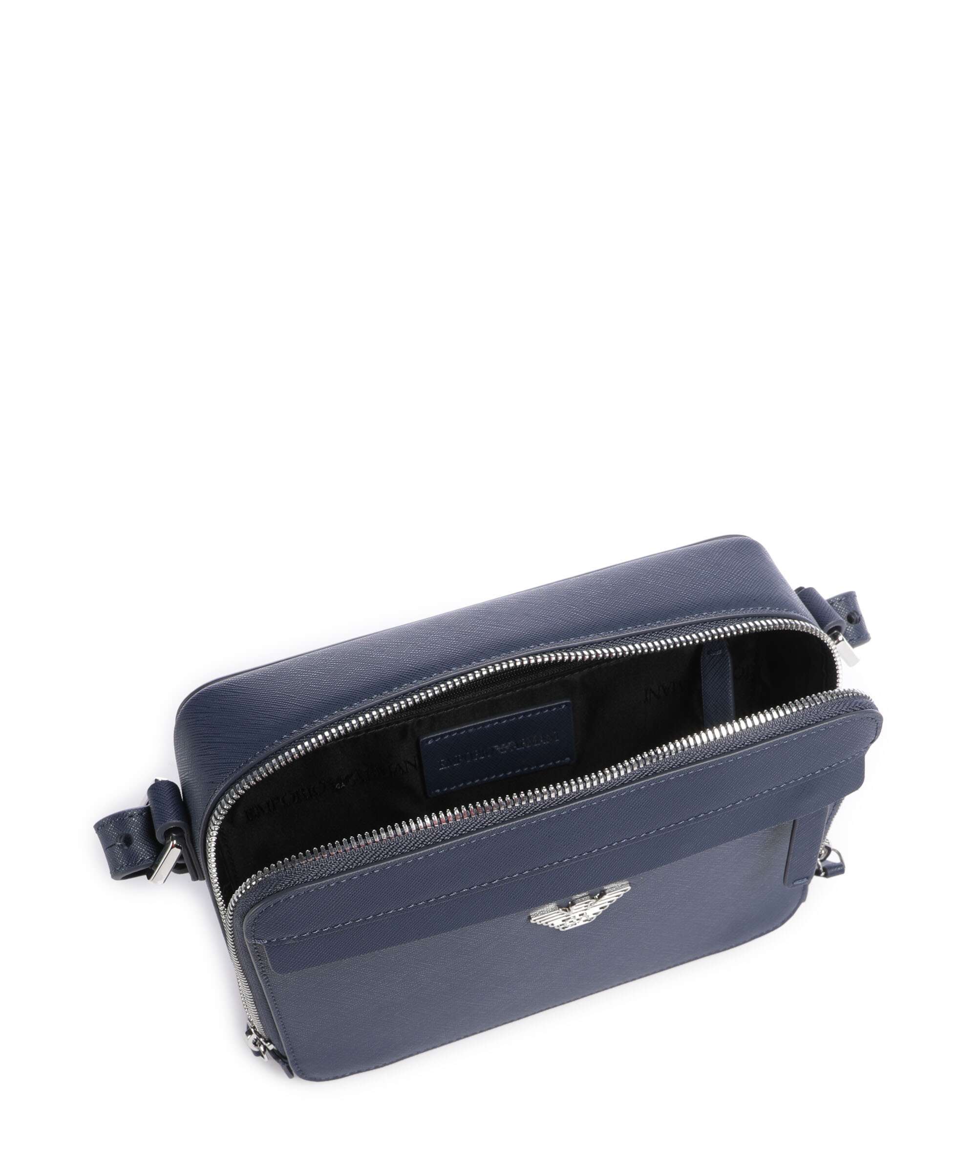 Emporio Armani Business Regenerated Crossbody bag medieval blue - Image 7