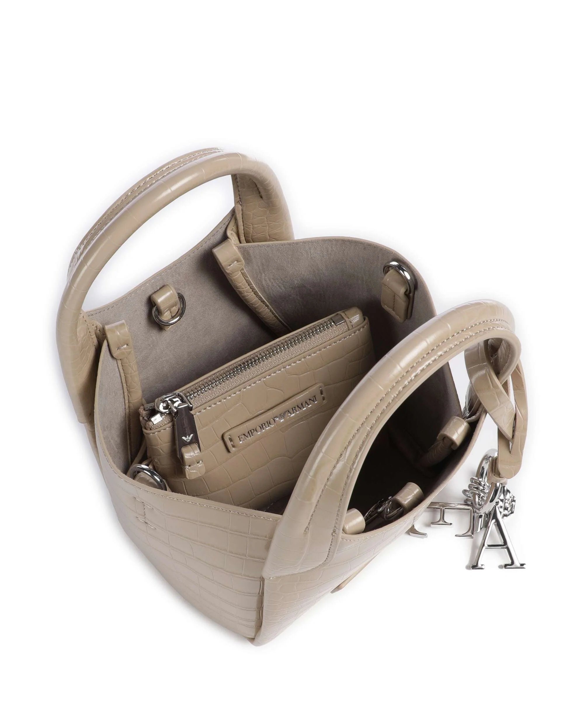 Emporio Armani Durini 24 Crossbody bag beige - Image 7