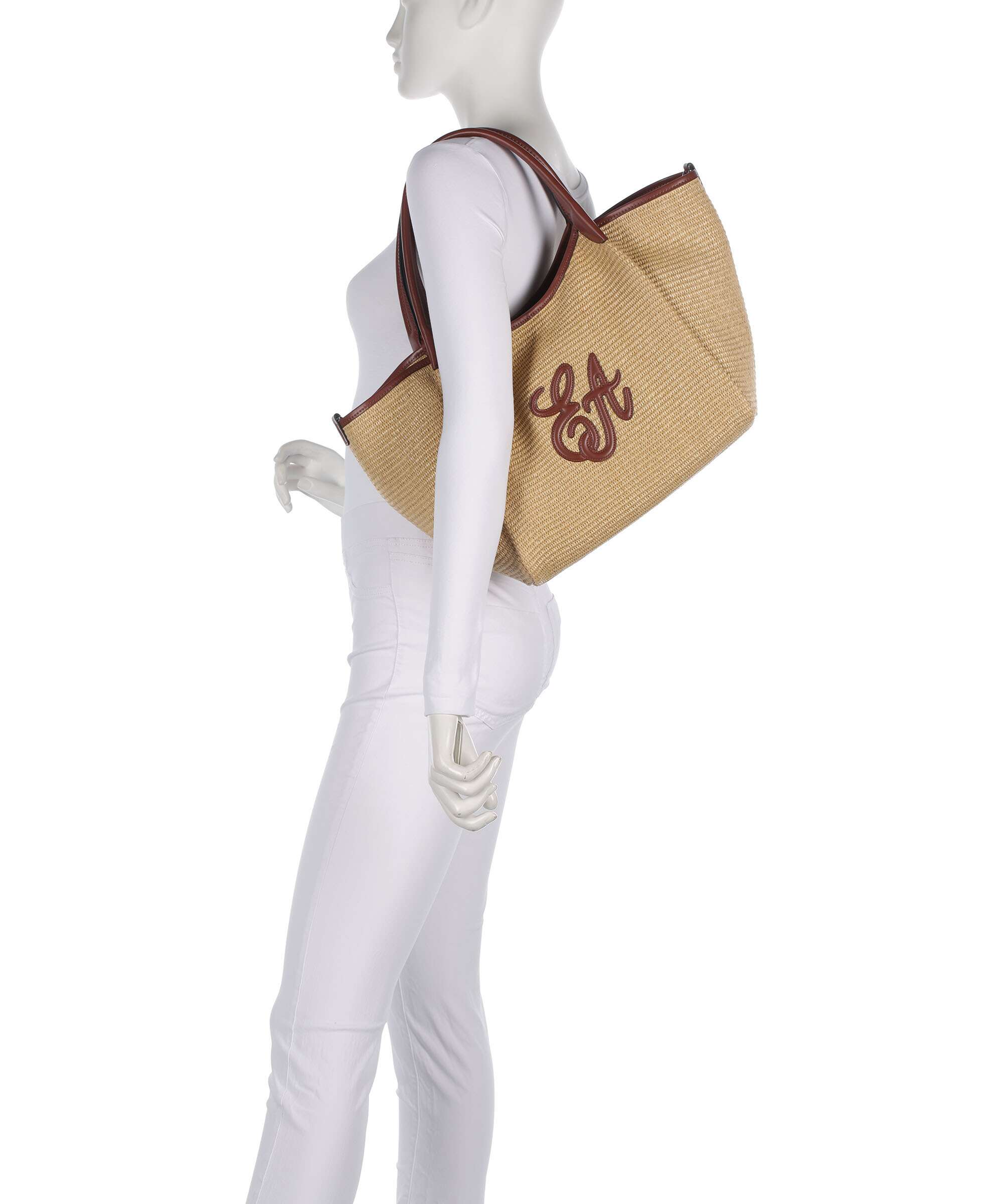 Emporio Armani Durini 24 M-L Tote bag naturale/siena - Image 3