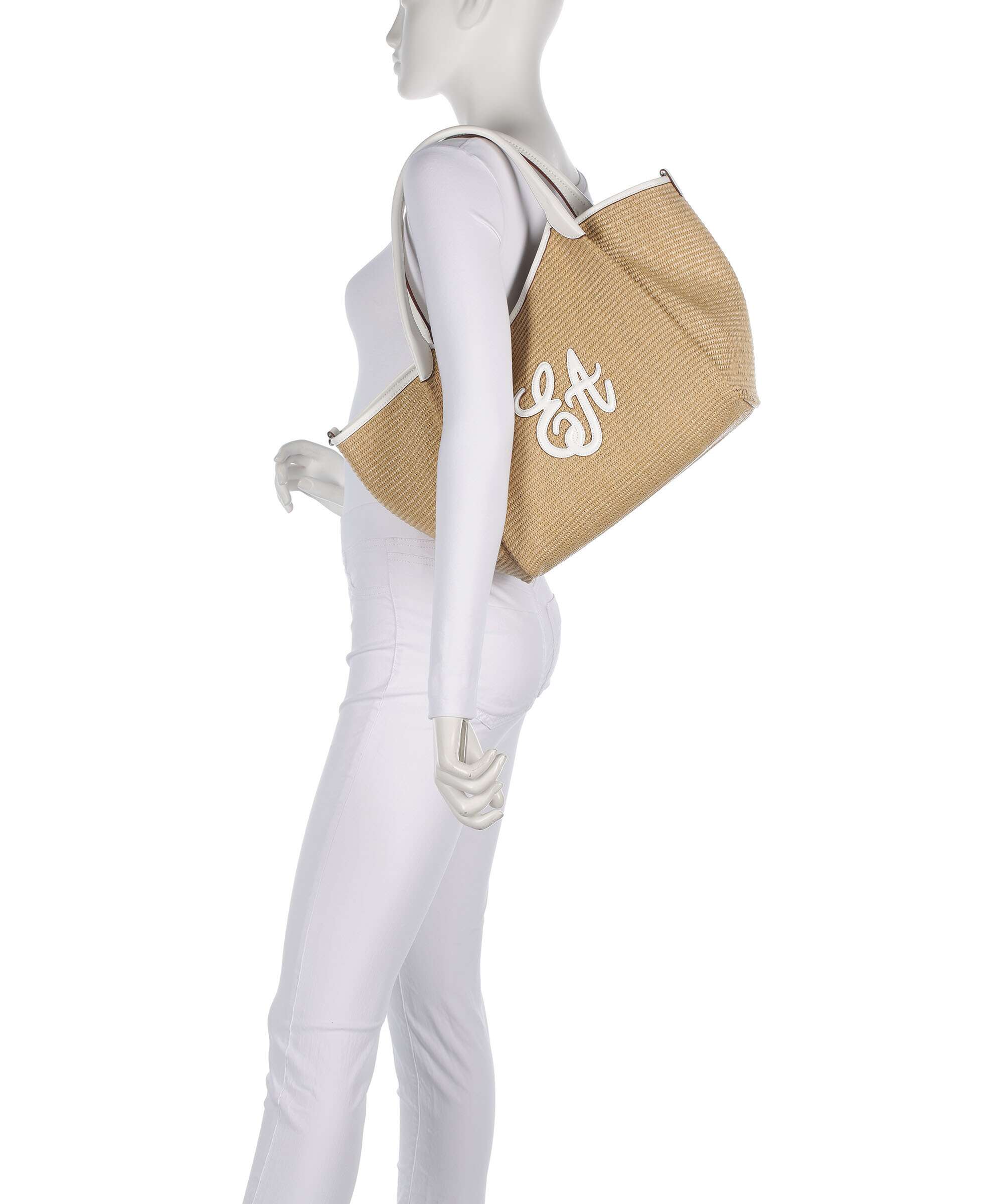 Emporio Armani Durini 24 M-L Tote bag naturale/bianco - Image 3