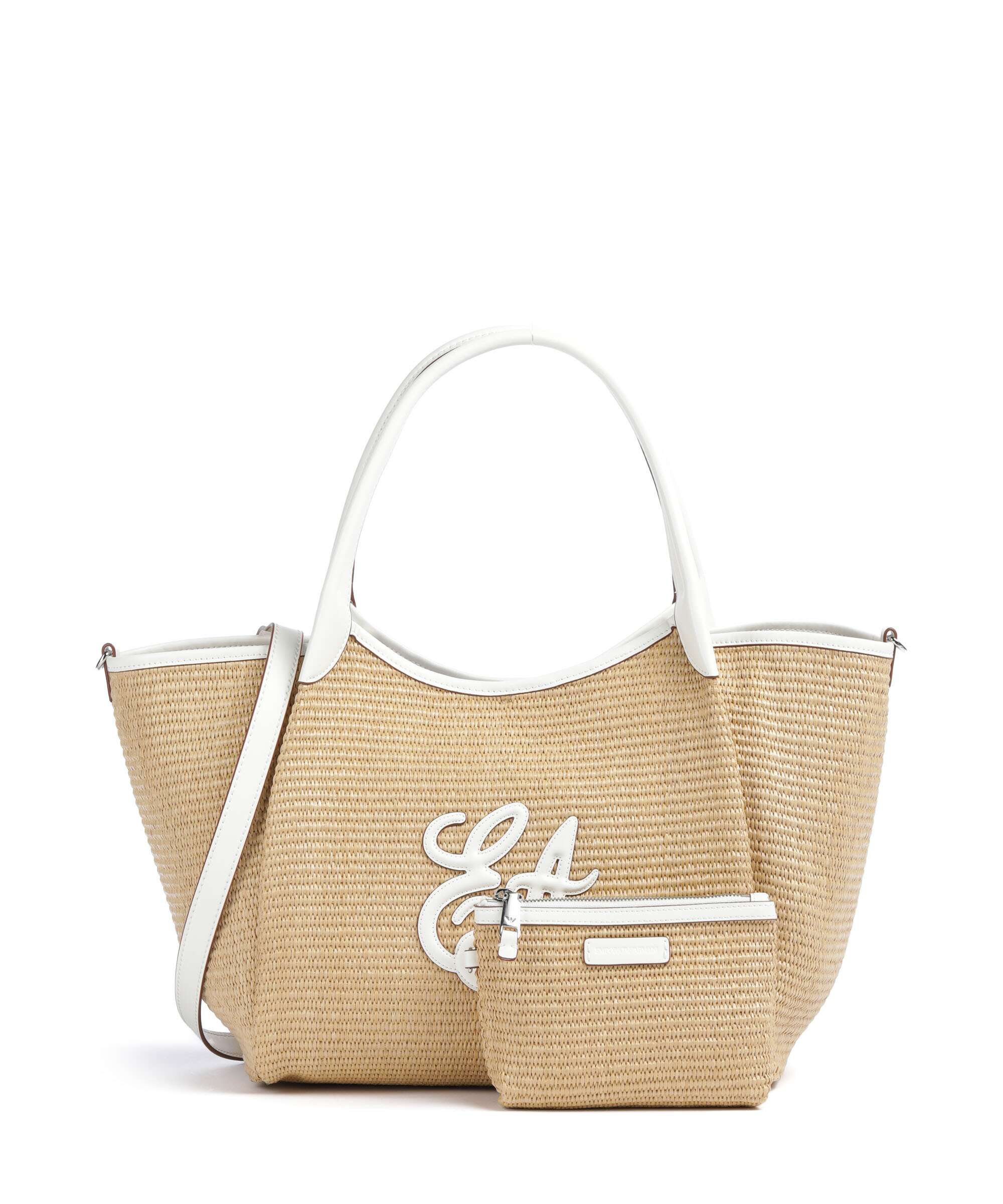 Emporio Armani Durini 24 M-L Tote bag naturale/bianco - Image 4