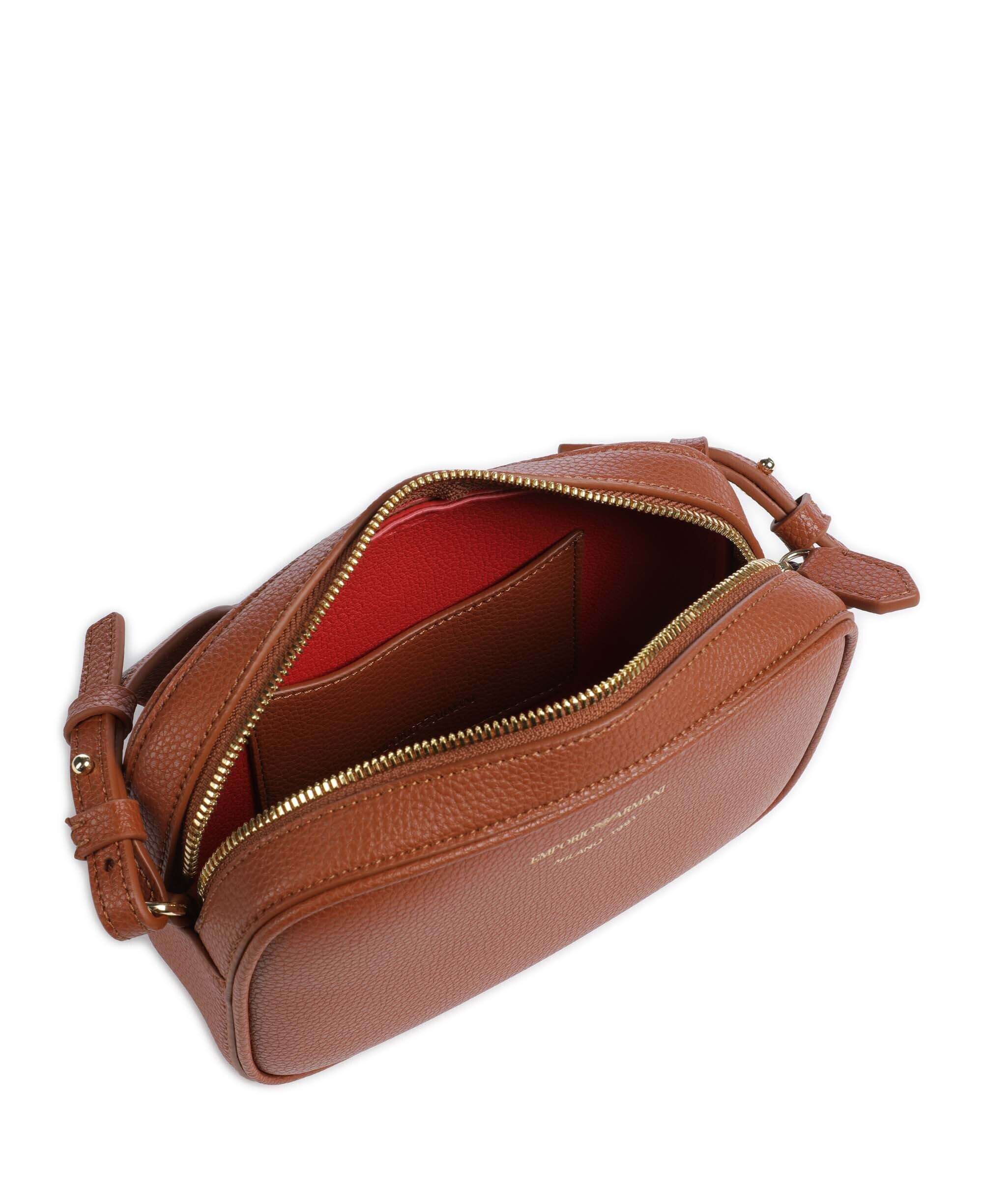 Emporio Armani Lilly Crossbody bag cuoio/rosso - Image 6
