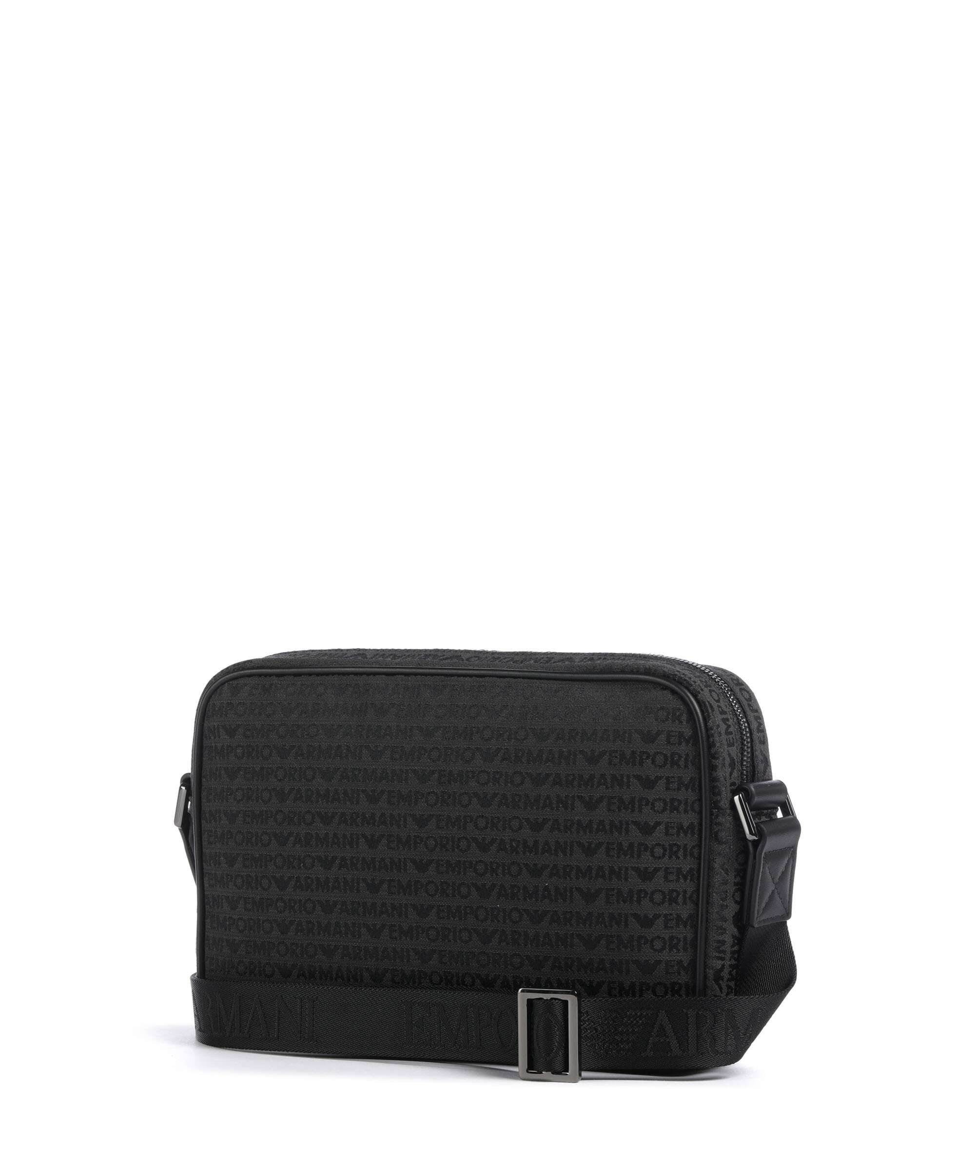 Emporio Armani Logo Jacquard Crossbody bag bristol black - Image 2