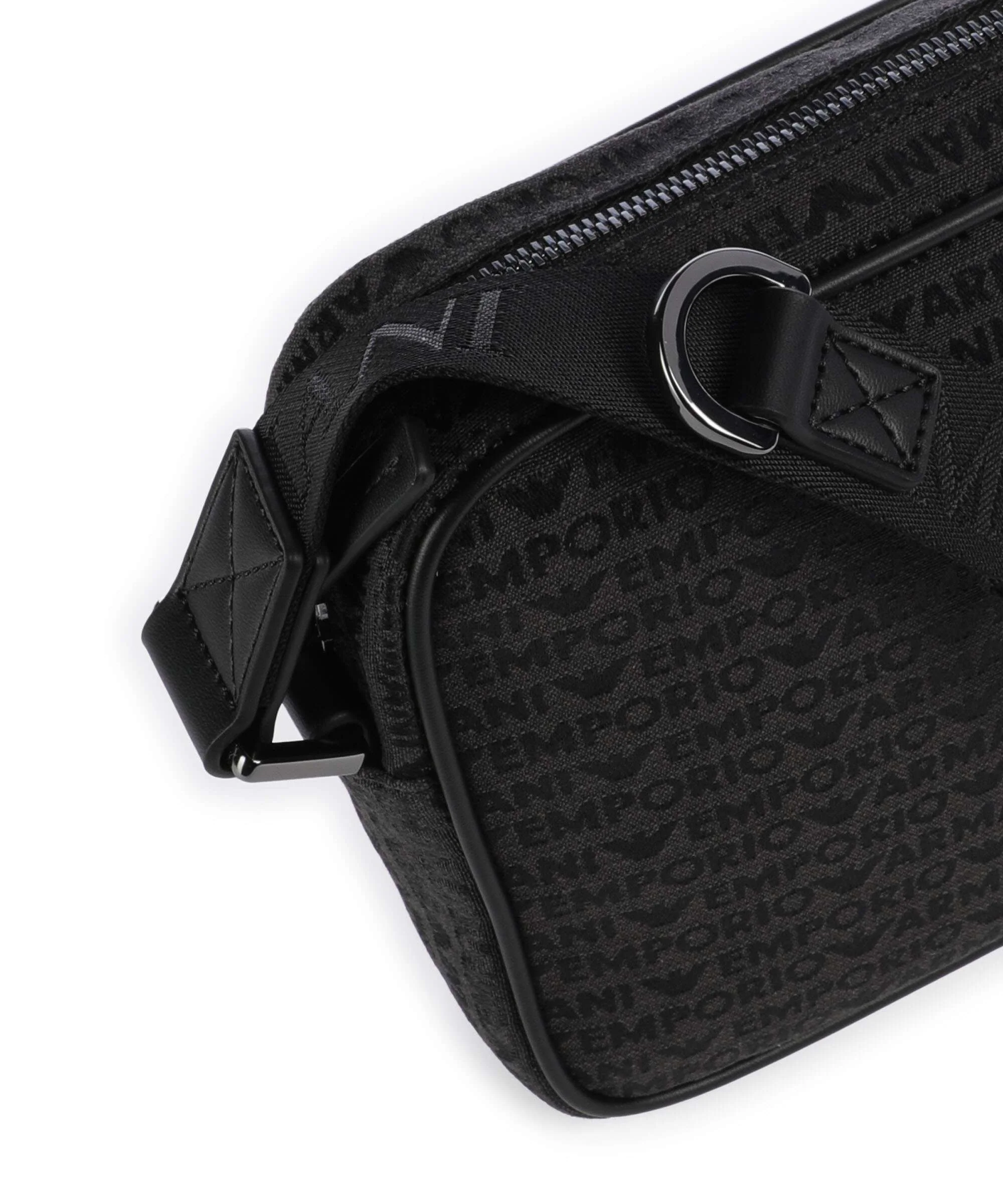 Emporio Armani Logo Jacquard Crossbody bag bristol black - Image 4