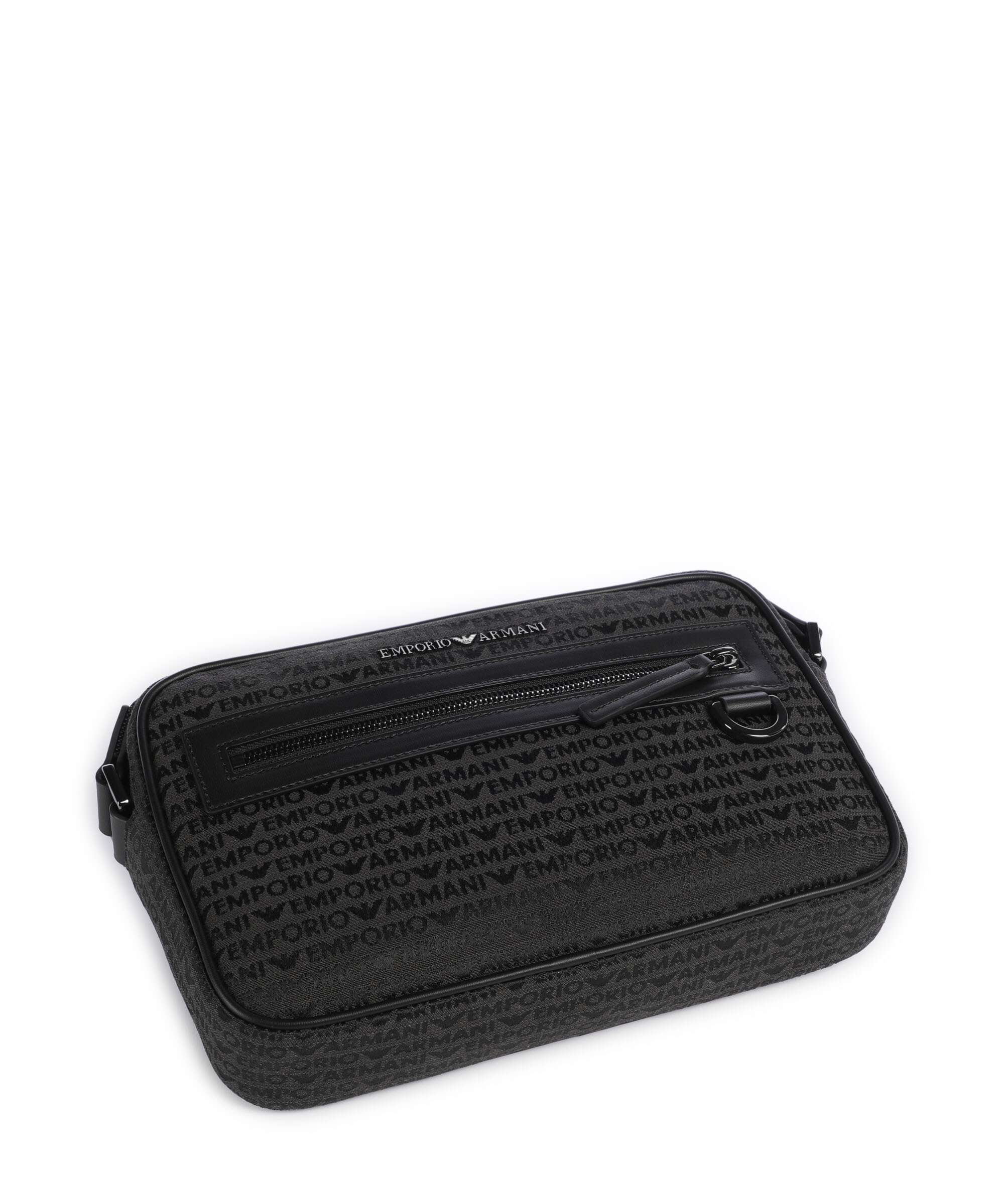 Emporio Armani Logo Jacquard Crossbody bag bristol black - Image 5