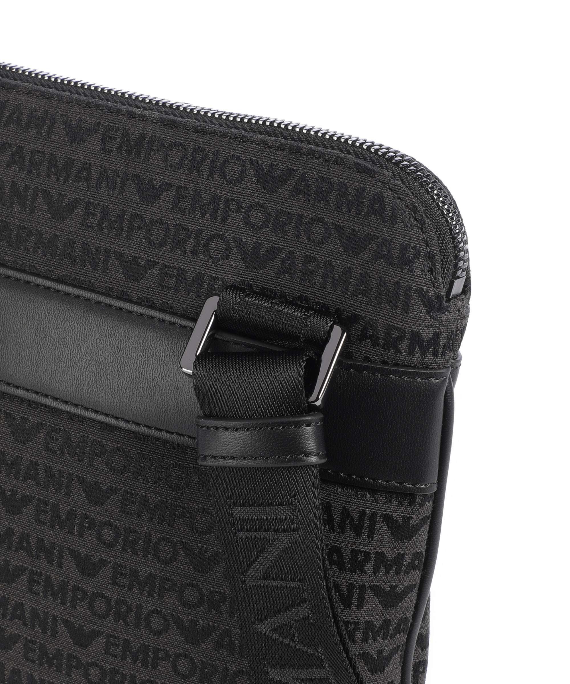 Emporio Armani Logo Jacquard Crossbody bag bristol black - Image 4