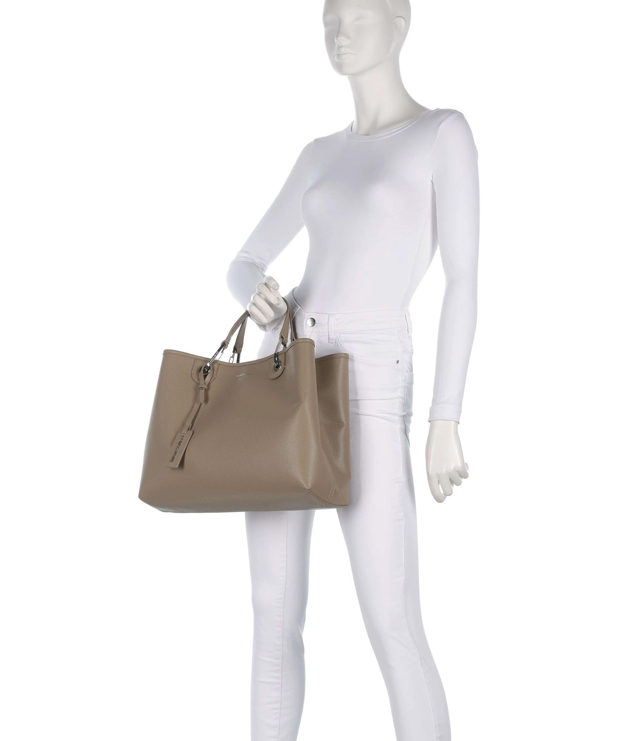 Emporio Armani My EA M Handbag creta/moka - Image 3