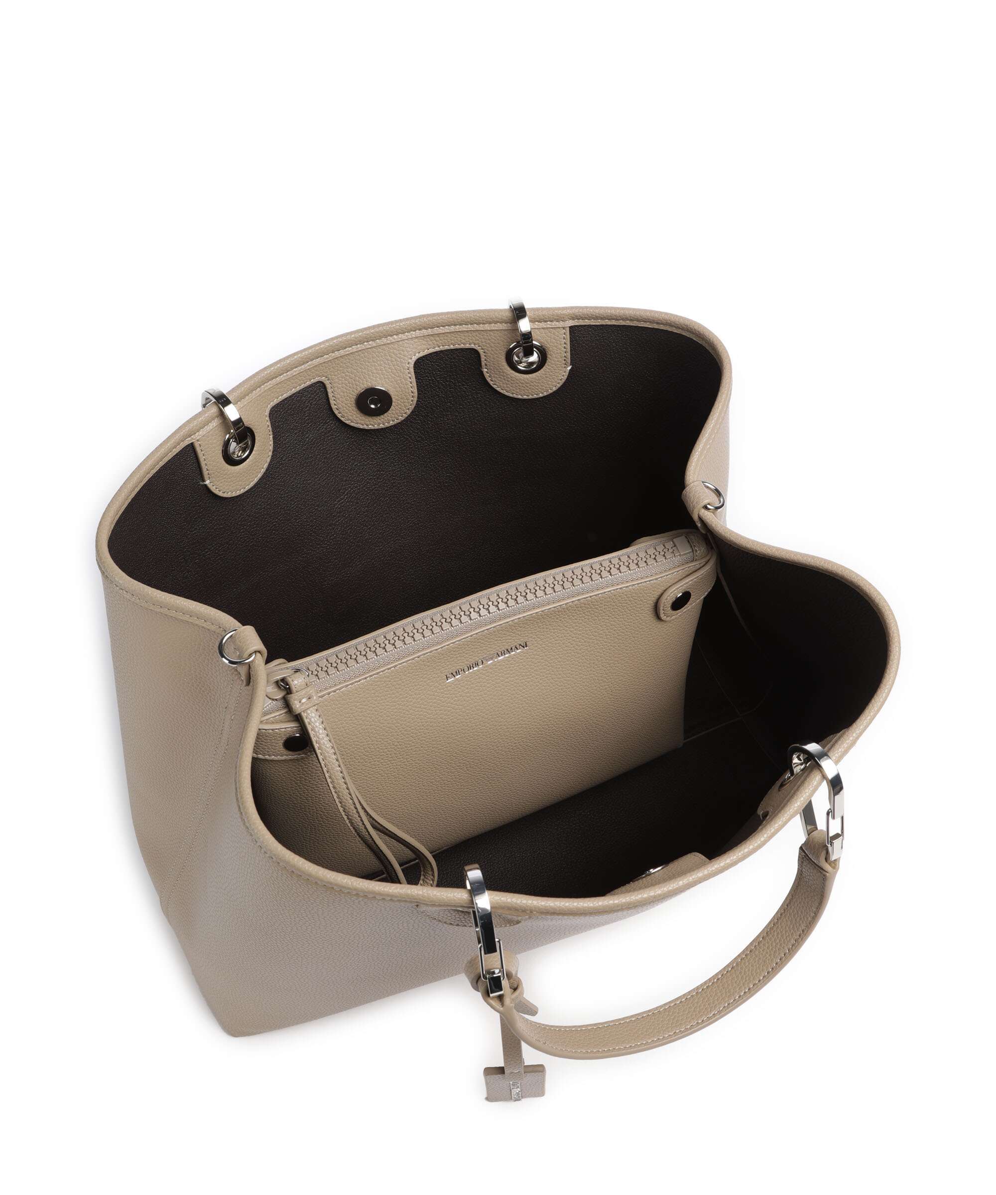Emporio Armani My EA M Handbag creta/moka - Image 6