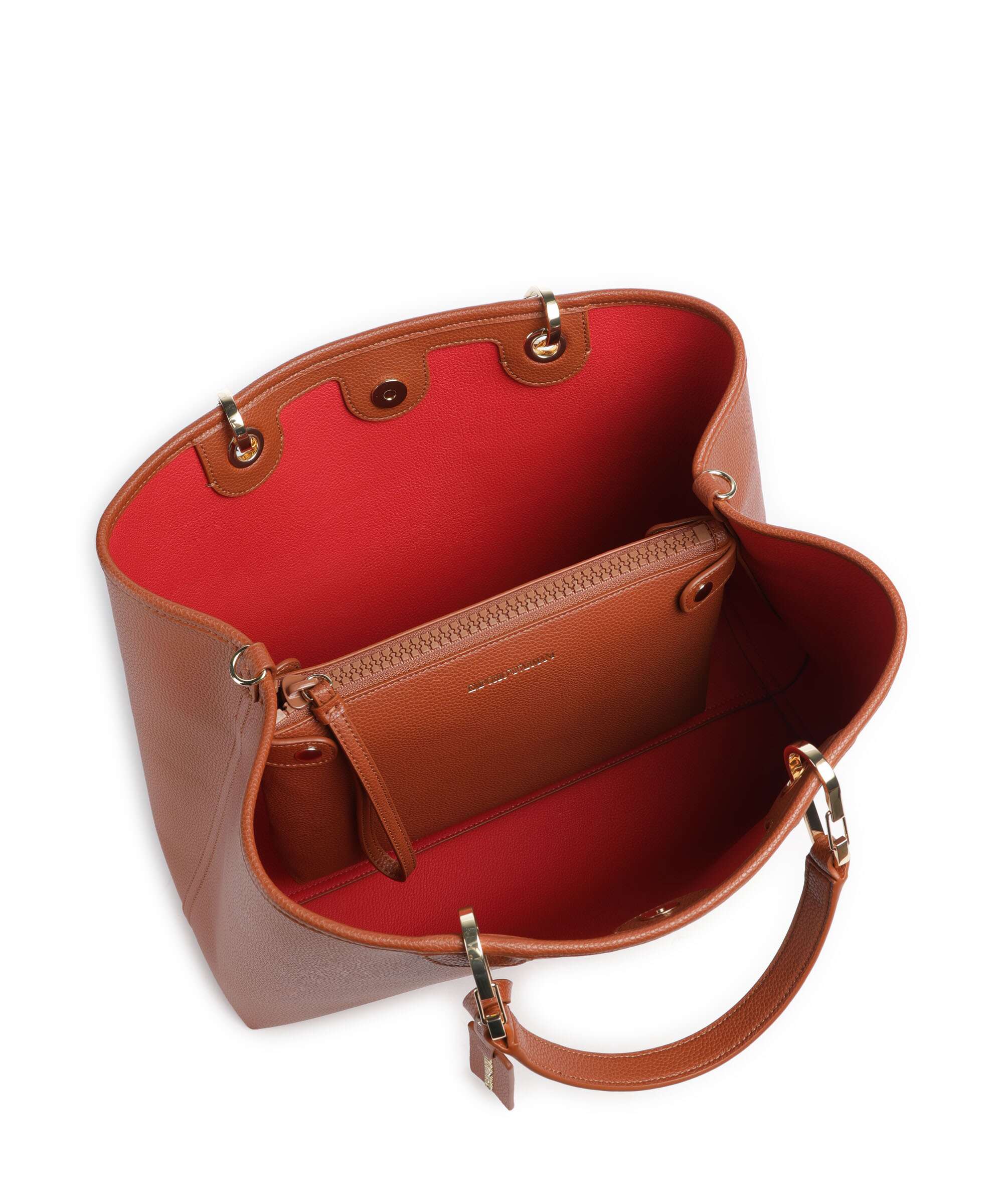 Emporio Armani My EA M Handbag cuoio/rosso - Image 6